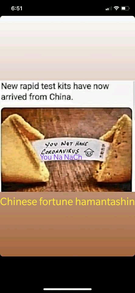 Nanach Art Painting Fortune Cooky You Not Have Corono You Nanach