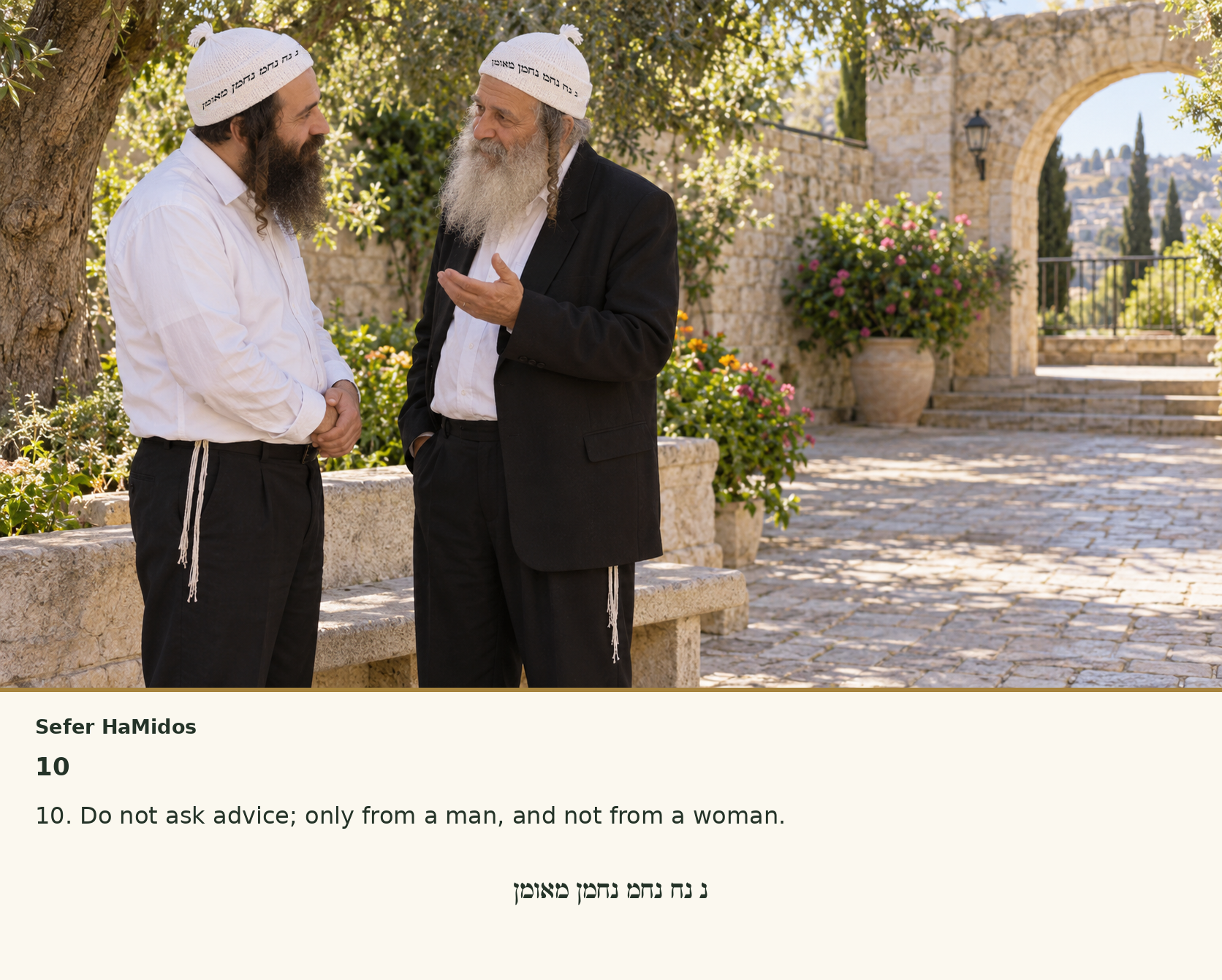 Sefer Hamidos Advice teaching 10 english picture