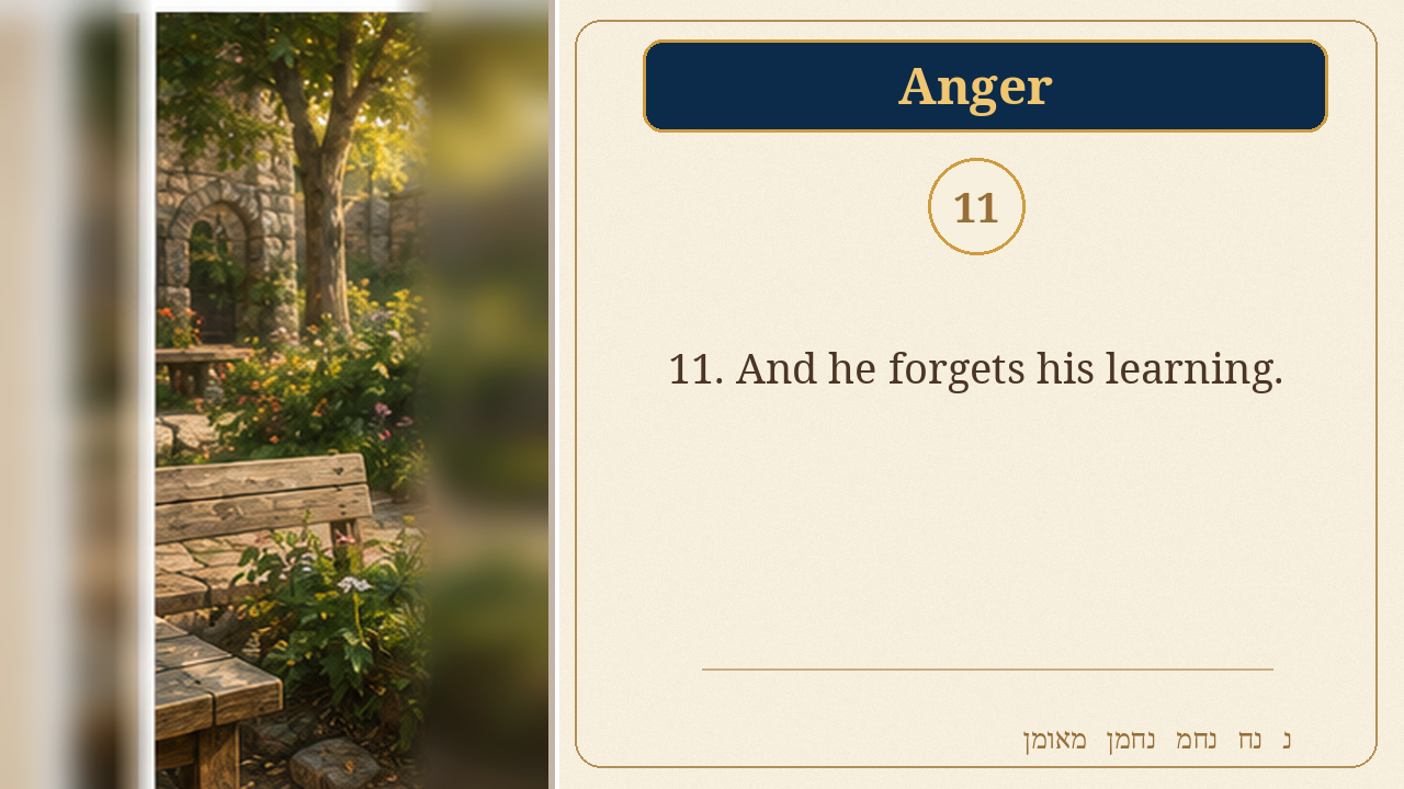 Sefer Hamidos Anger teaching 11 english picture
