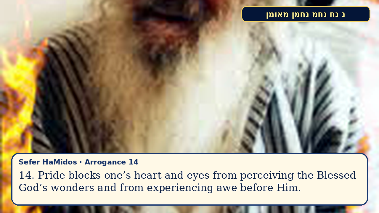 Sefer Hamidos Arrogance teaching 14 english picture