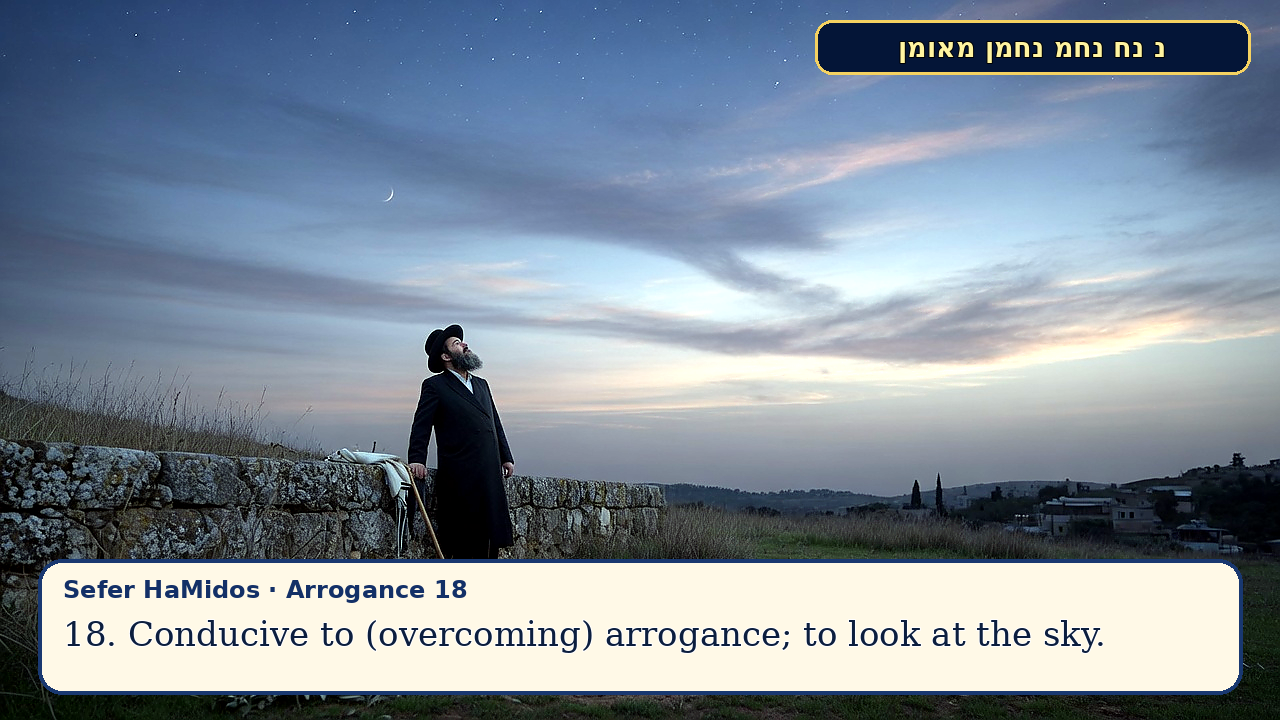 Sefer Hamidos Arrogance teaching 18 english picture