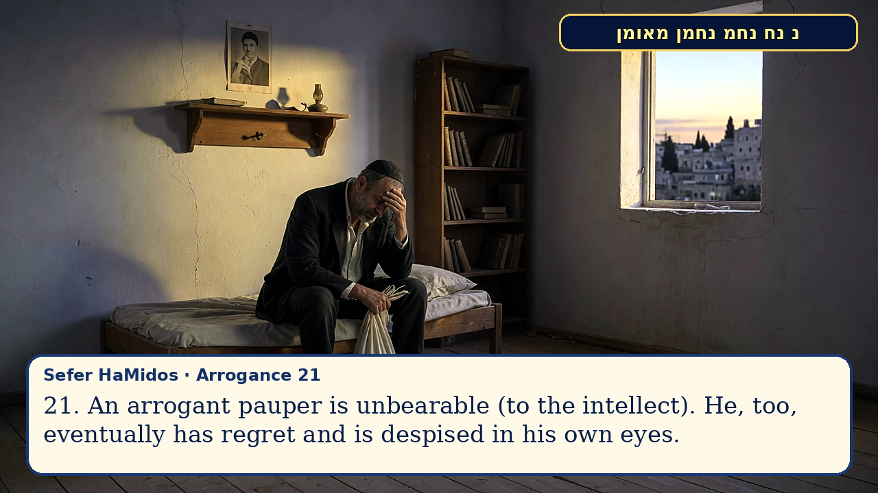 Sefer Hamidos Arrogance teaching 21 english picture