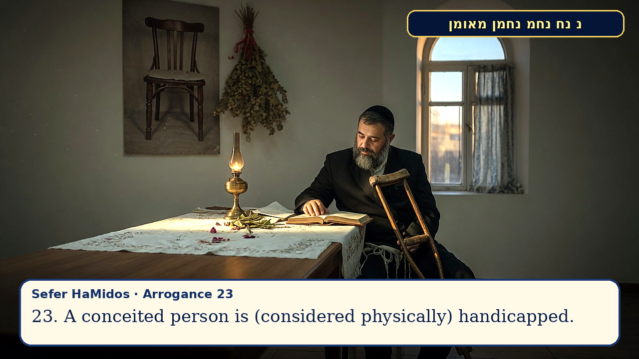 Sefer Hamidos Arrogance teaching 23 english picture