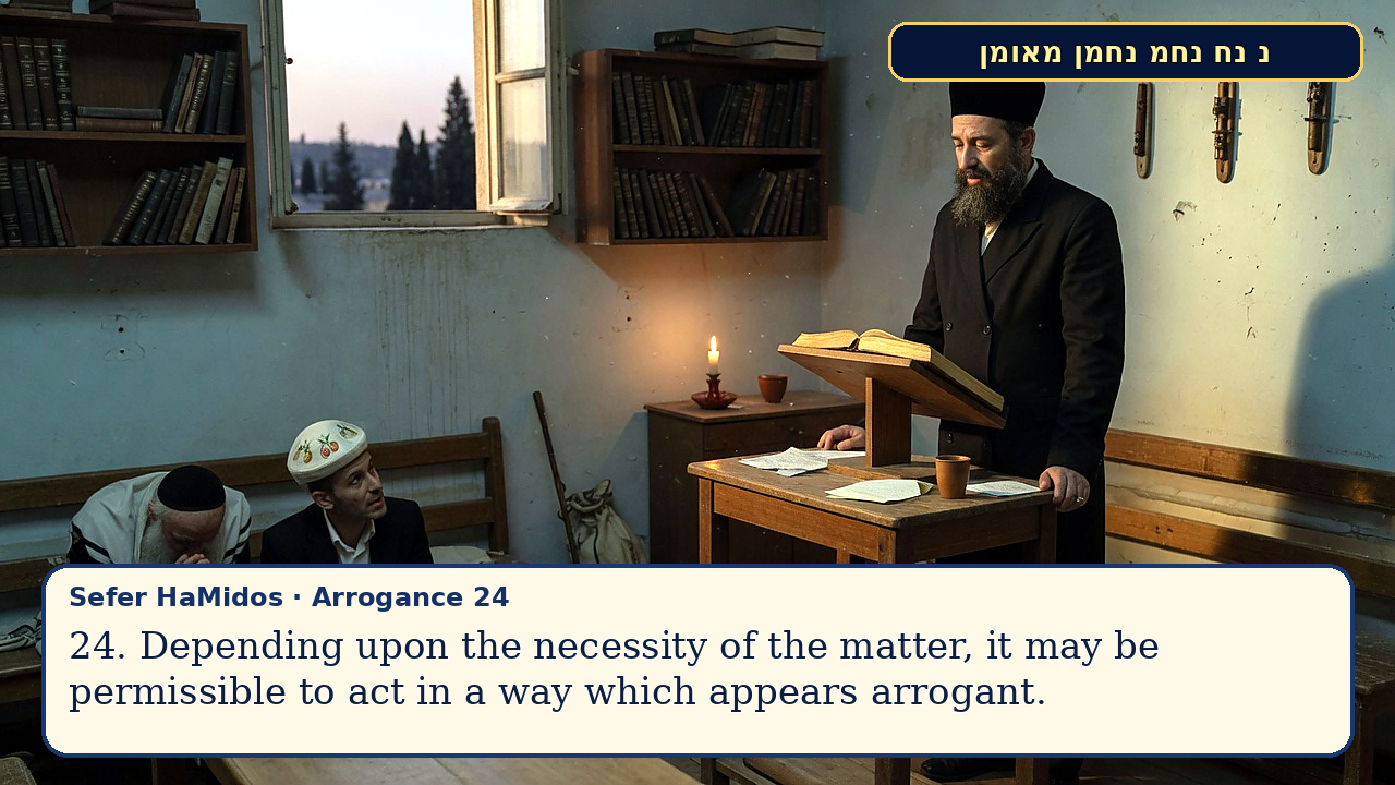Sefer Hamidos Arrogance teaching 24 english picture