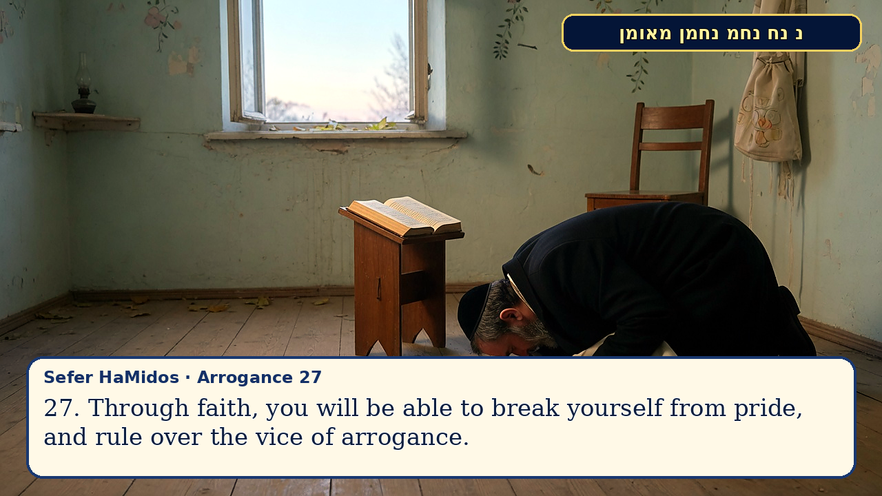 Sefer Hamidos Arrogance teaching 27 english picture