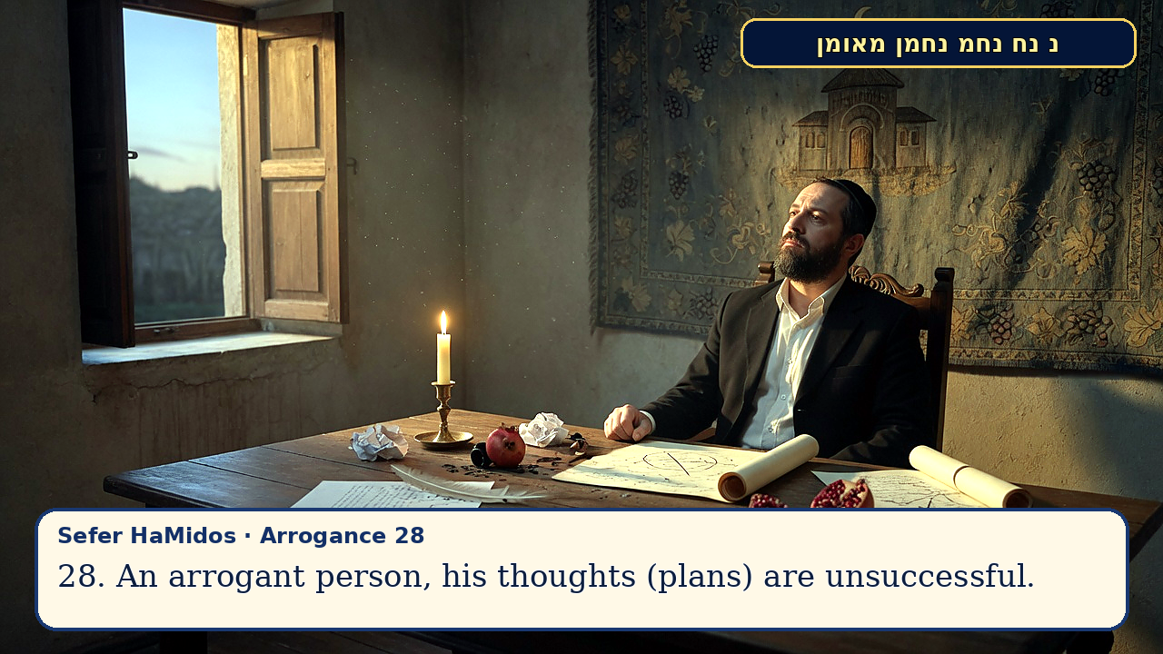 Sefer Hamidos Arrogance teaching 28 english picture