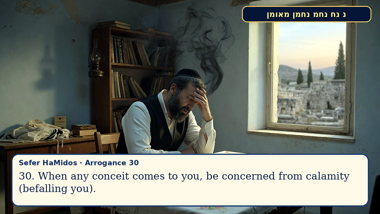 Sefer Hamidos Arrogance teaching 30 english picture