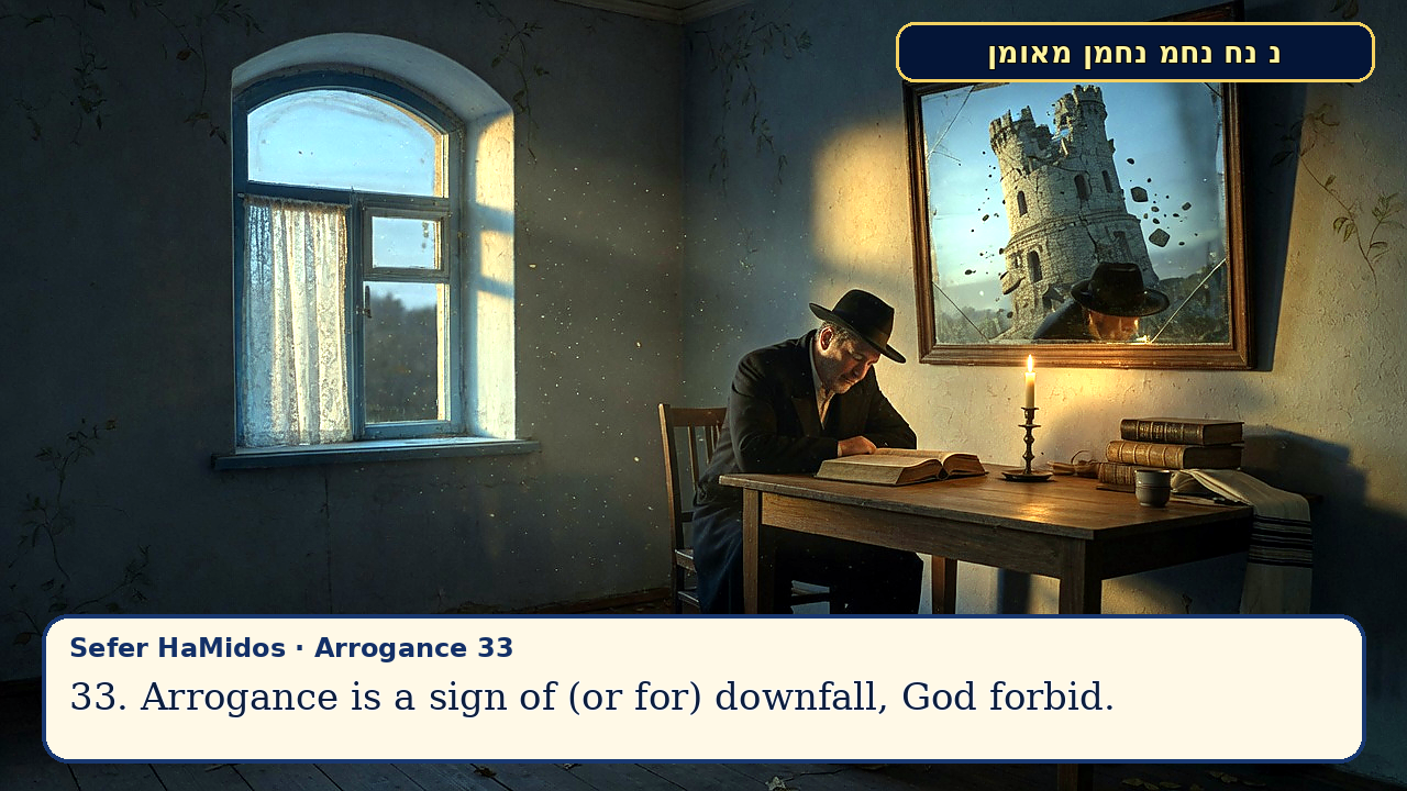 Sefer Hamidos Arrogance teaching 33 english picture