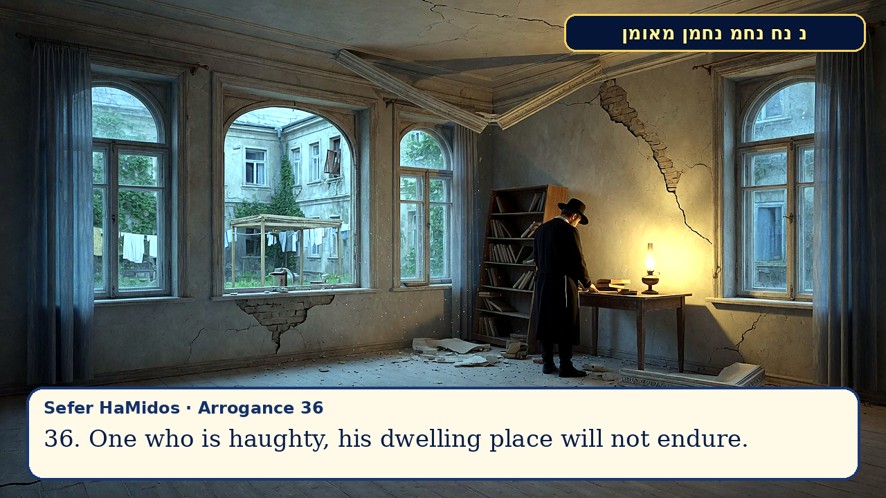 Sefer Hamidos Arrogance teaching 36 english picture
