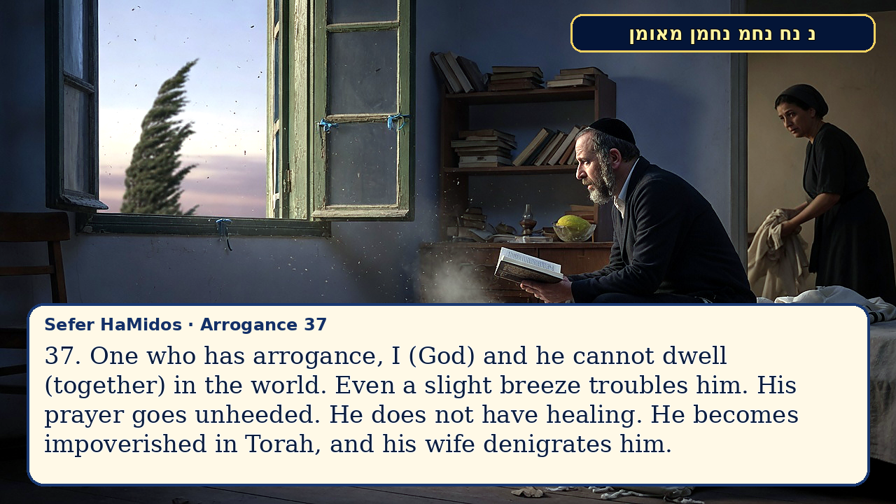 Sefer Hamidos Arrogance teaching 37 english picture