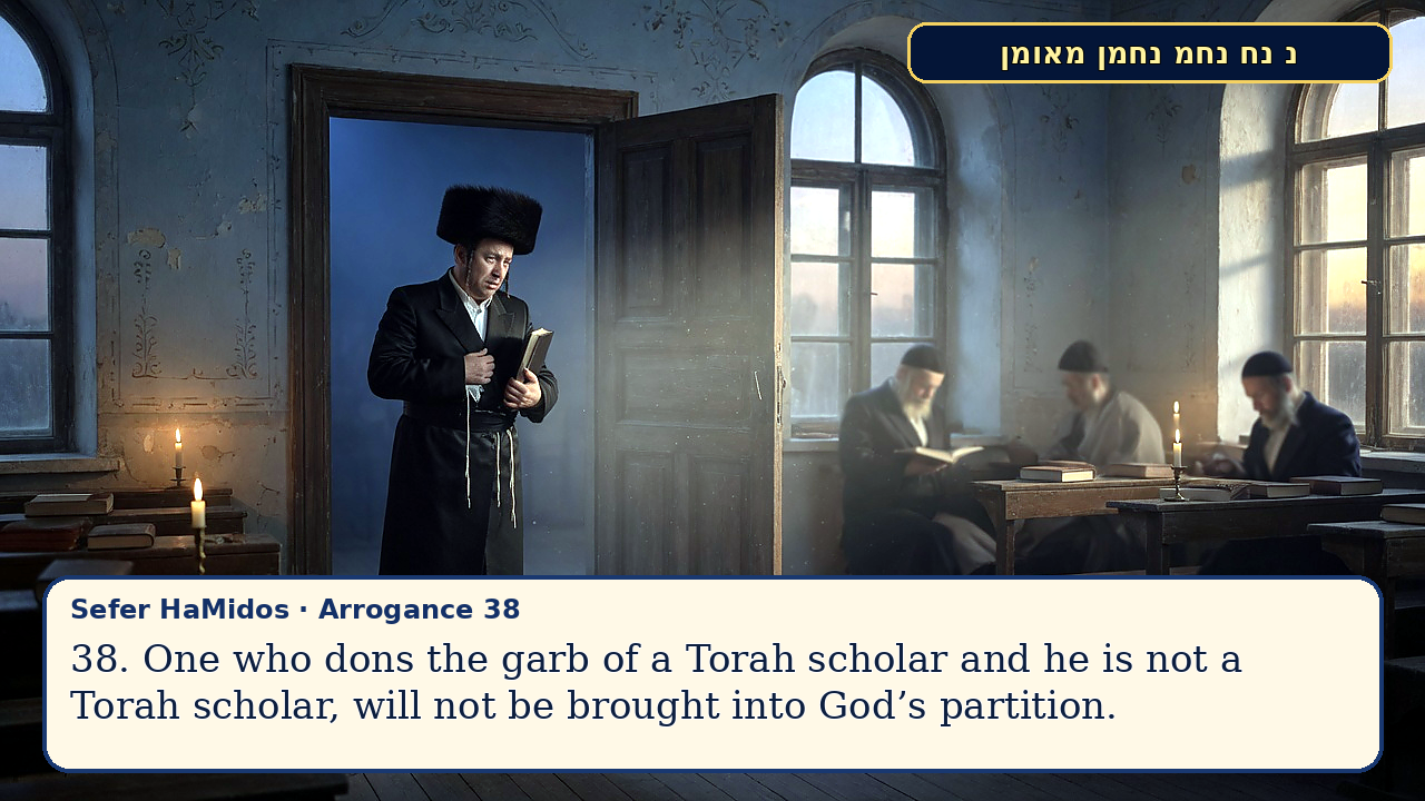 Sefer Hamidos Arrogance teaching 38 english picture