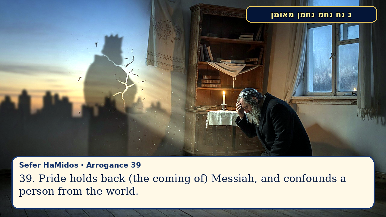 Sefer Hamidos Arrogance teaching 39 english picture