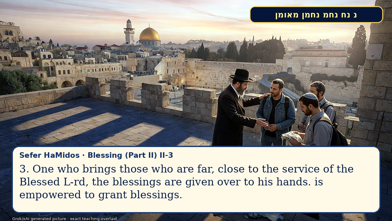 Sefer Hamidos Blessing (Part II) teaching 3 english picture