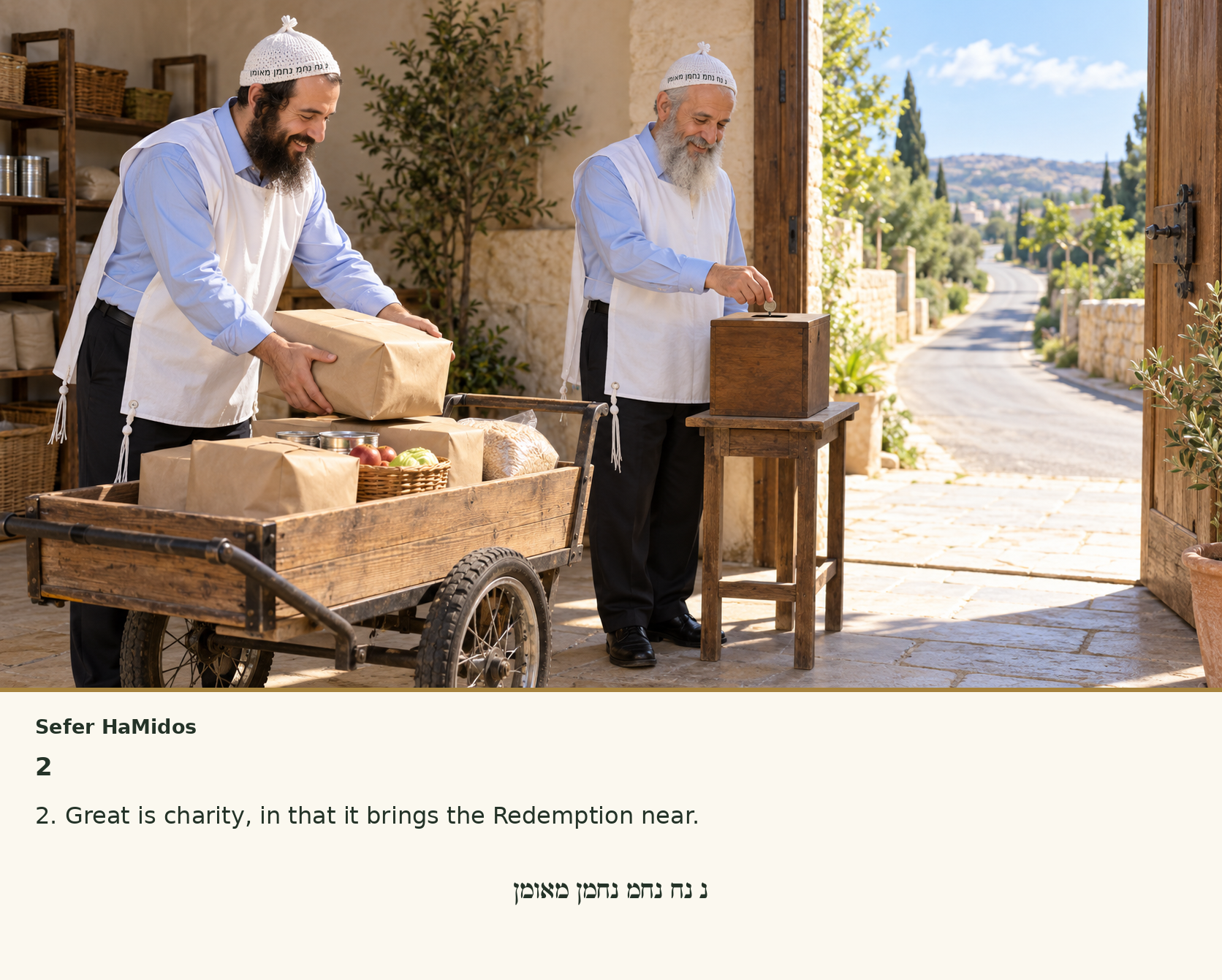 Sefer Hamidos Charity teaching 2 english picture