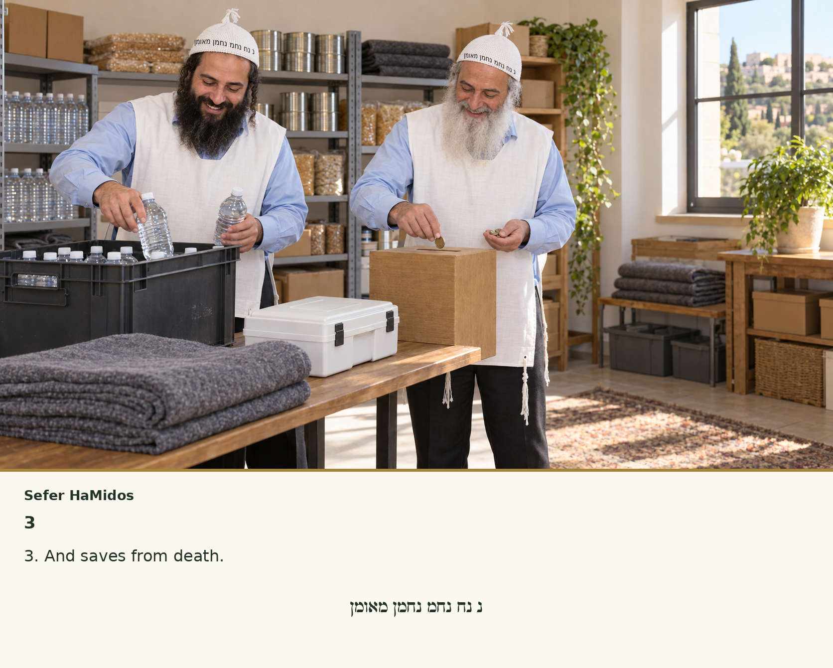 Sefer Hamidos Charity teaching 3 english picture