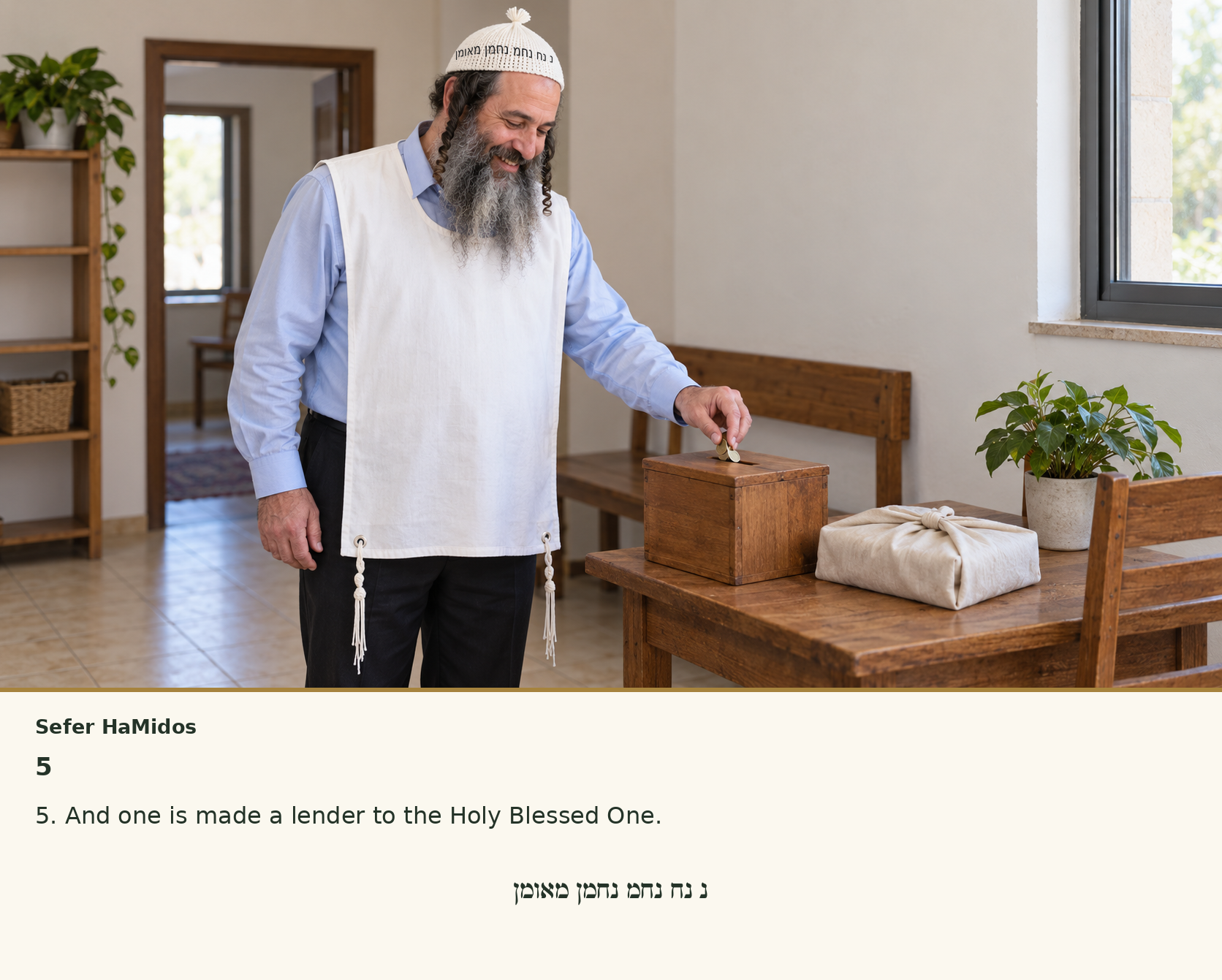 Sefer Hamidos Charity teaching 5 english picture