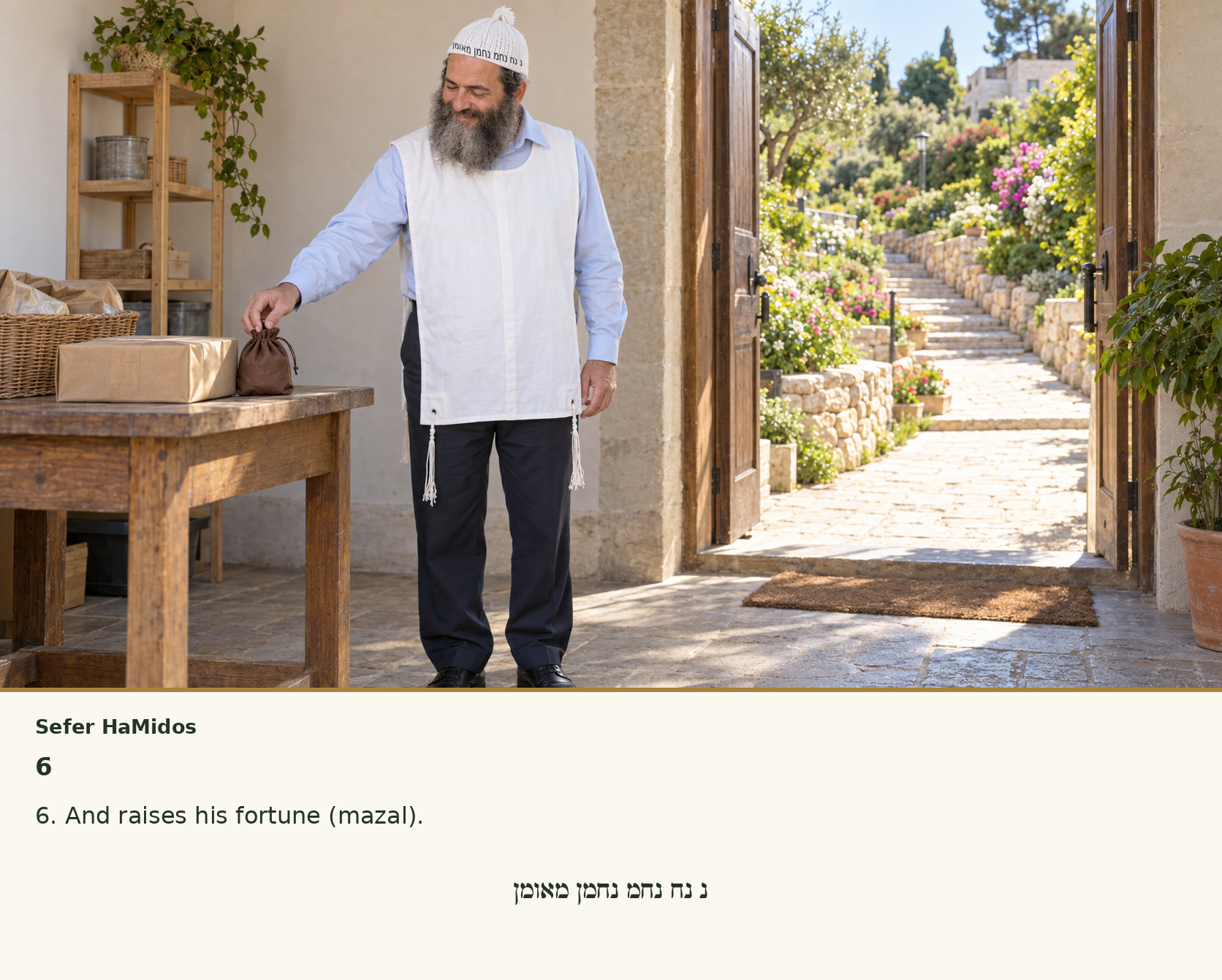 Sefer Hamidos Charity teaching 6 english picture