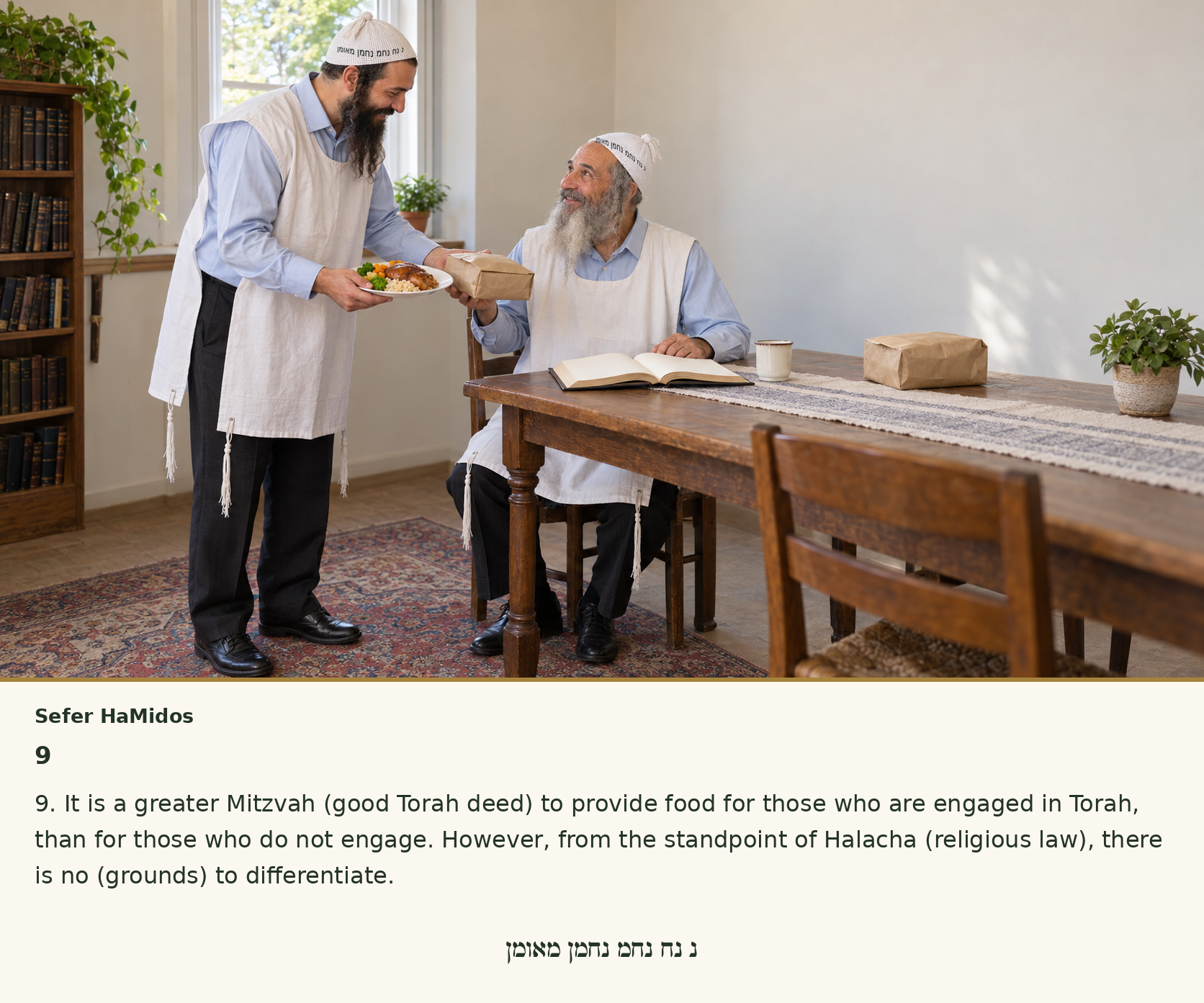 Sefer Hamidos Charity teaching 9 english picture