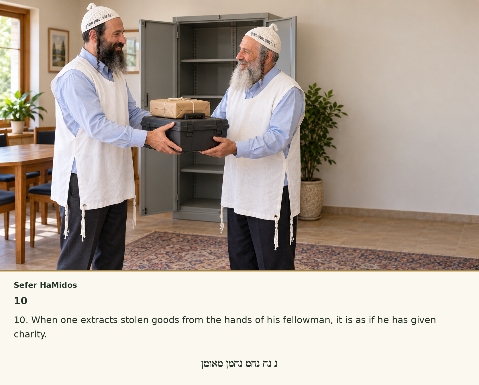 Sefer Hamidos Charity teaching 10 english picture