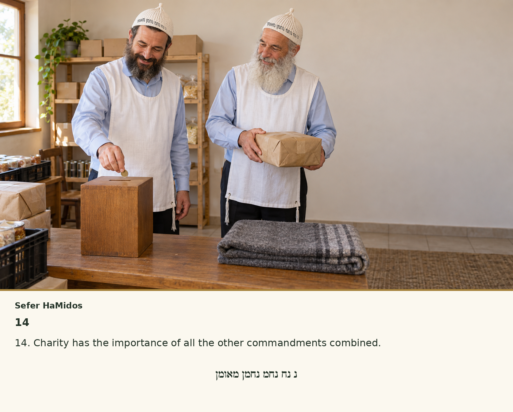Sefer Hamidos Charity teaching 14 english picture