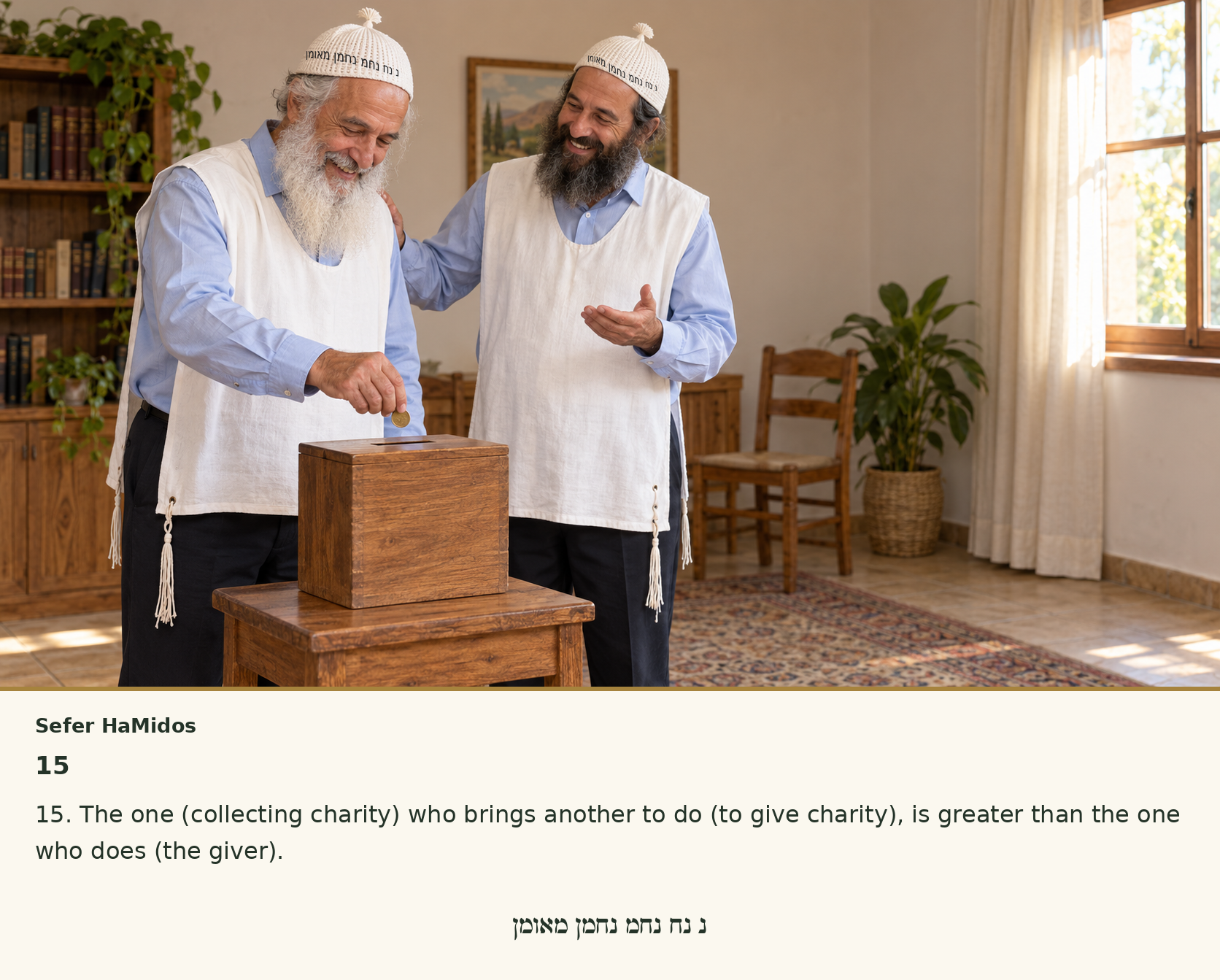 Sefer Hamidos Charity teaching 15 english picture