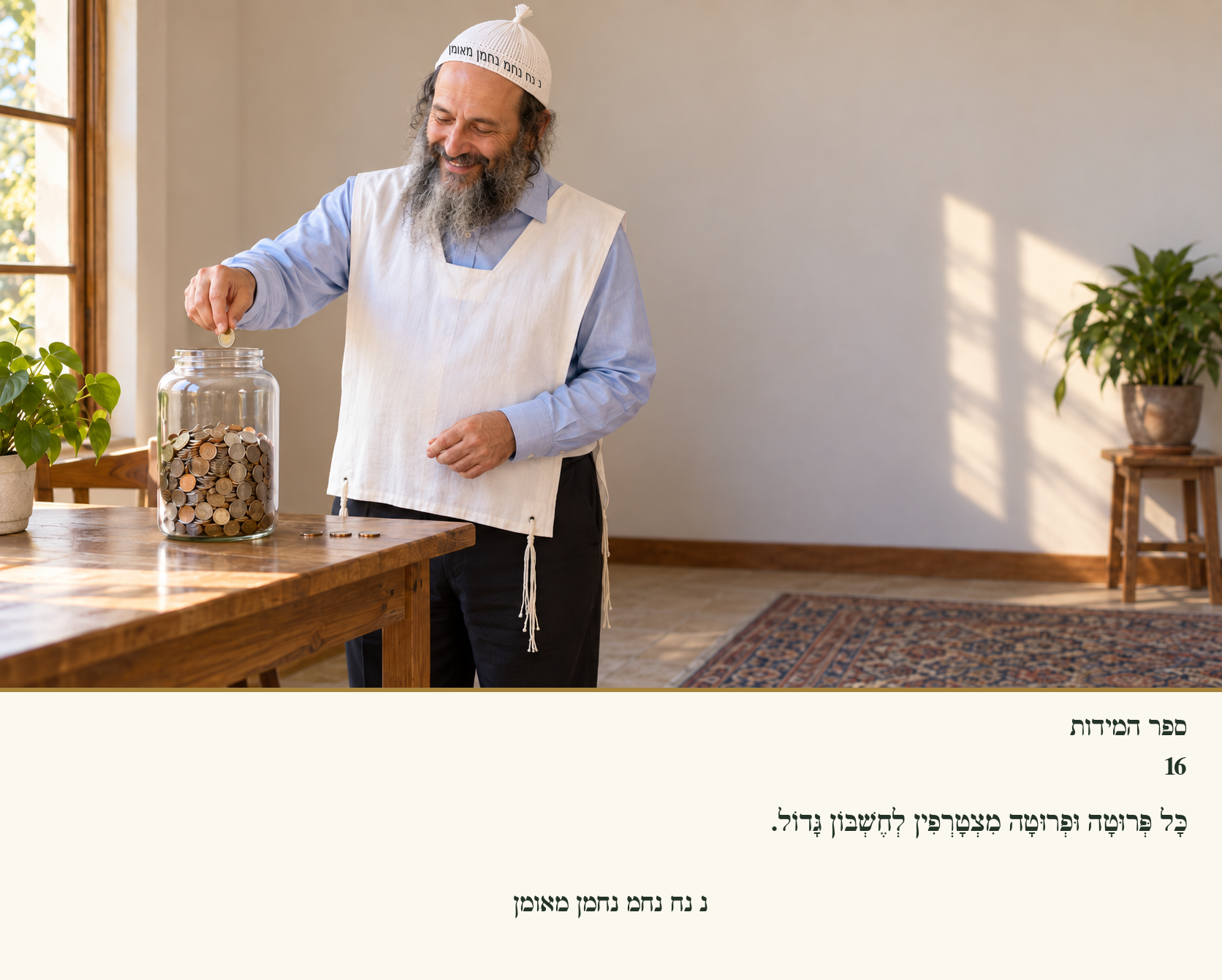 Sefer Hamidos Charity teaching 16 hebrew picture