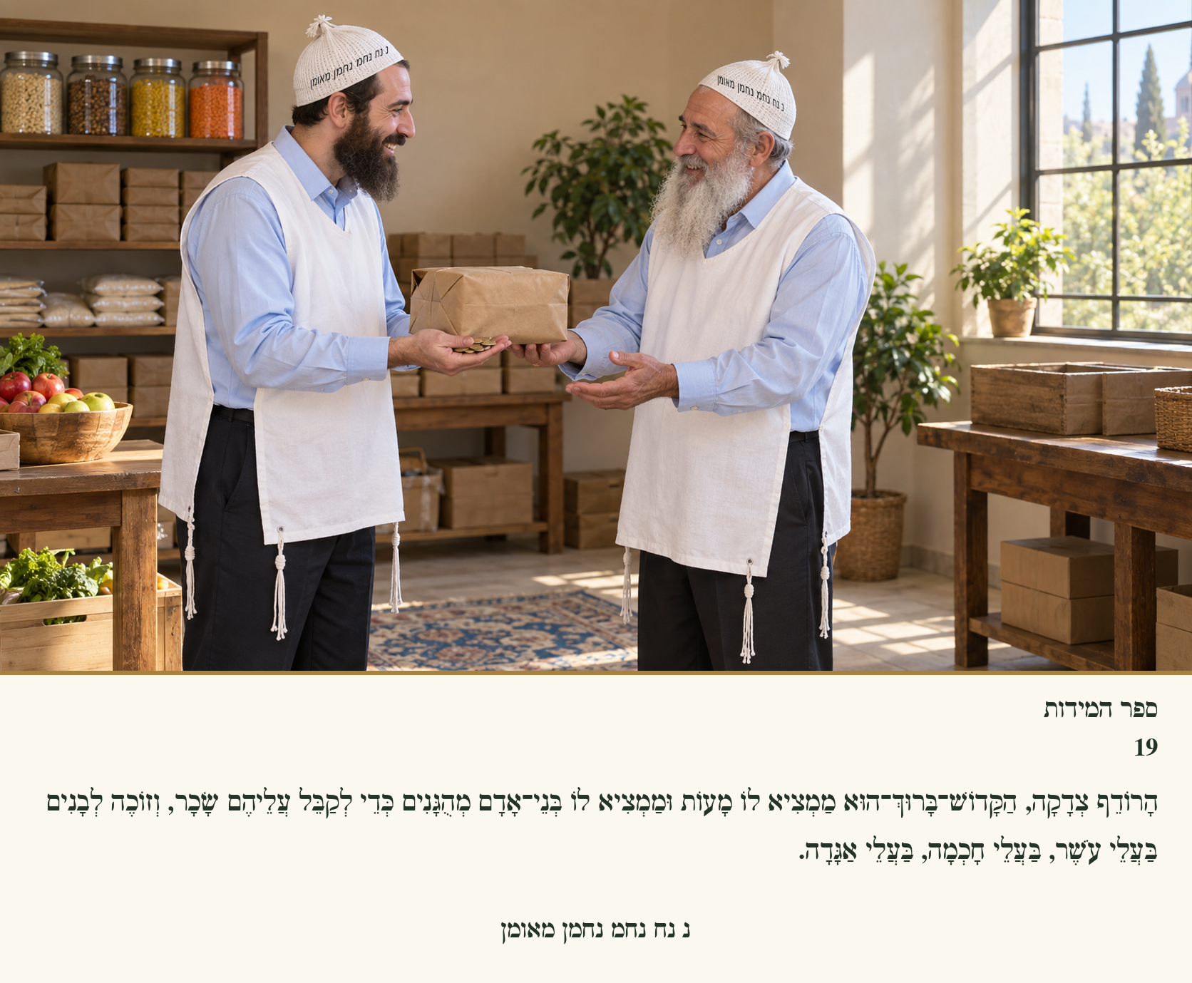 Sefer Hamidos Charity teaching 19 hebrew picture