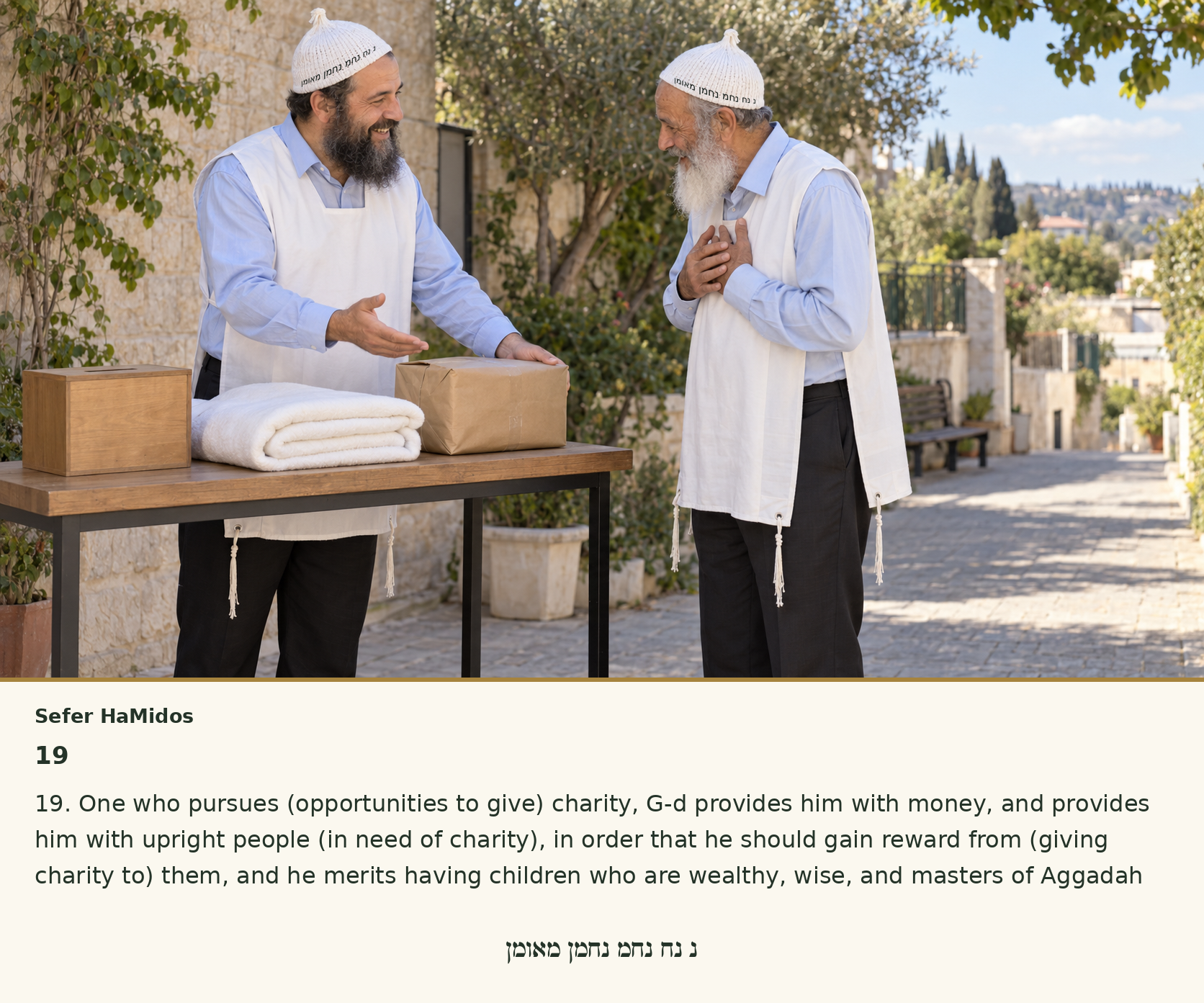 Sefer Hamidos Charity teaching 19 english picture