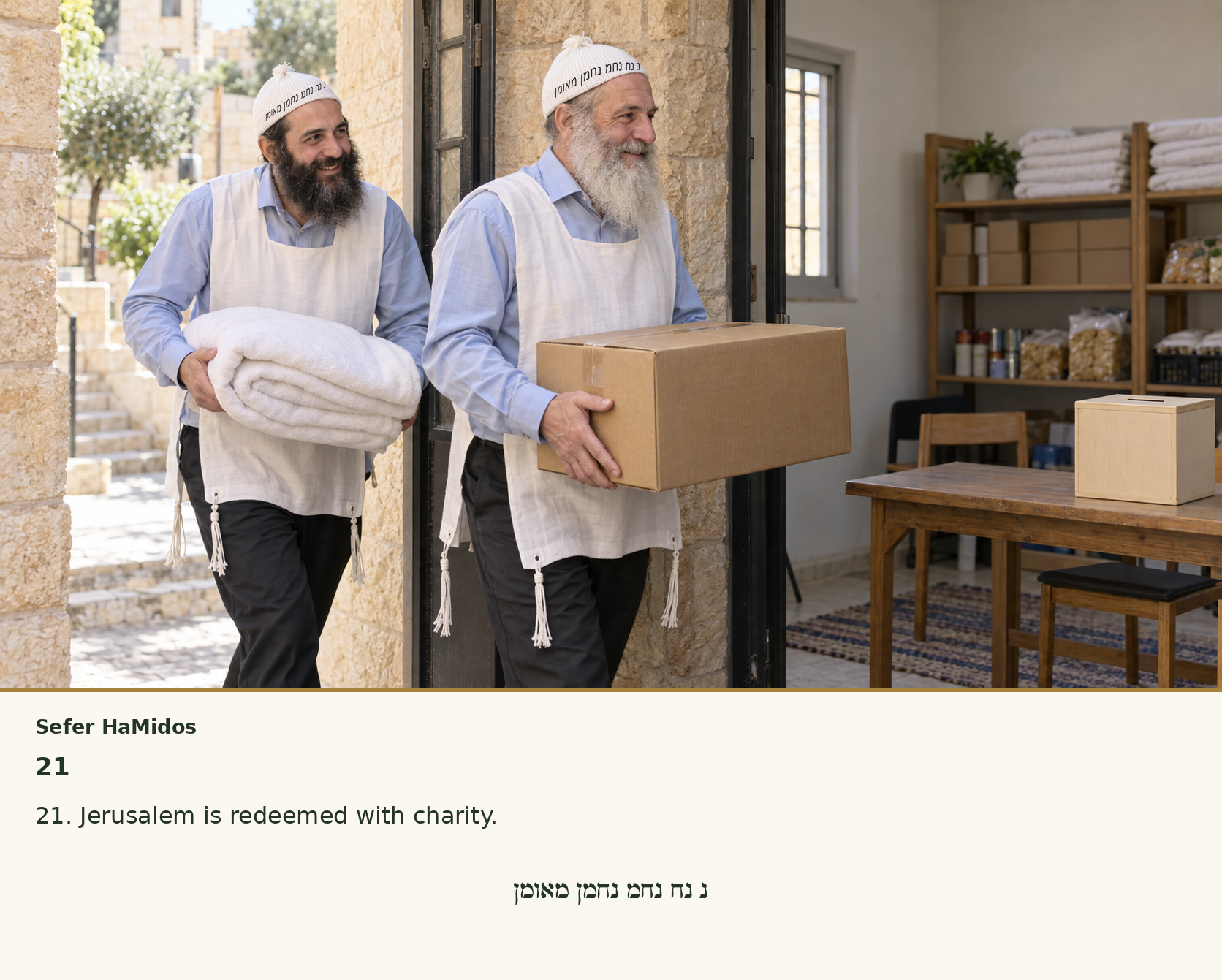 Sefer Hamidos Charity teaching 21 english picture