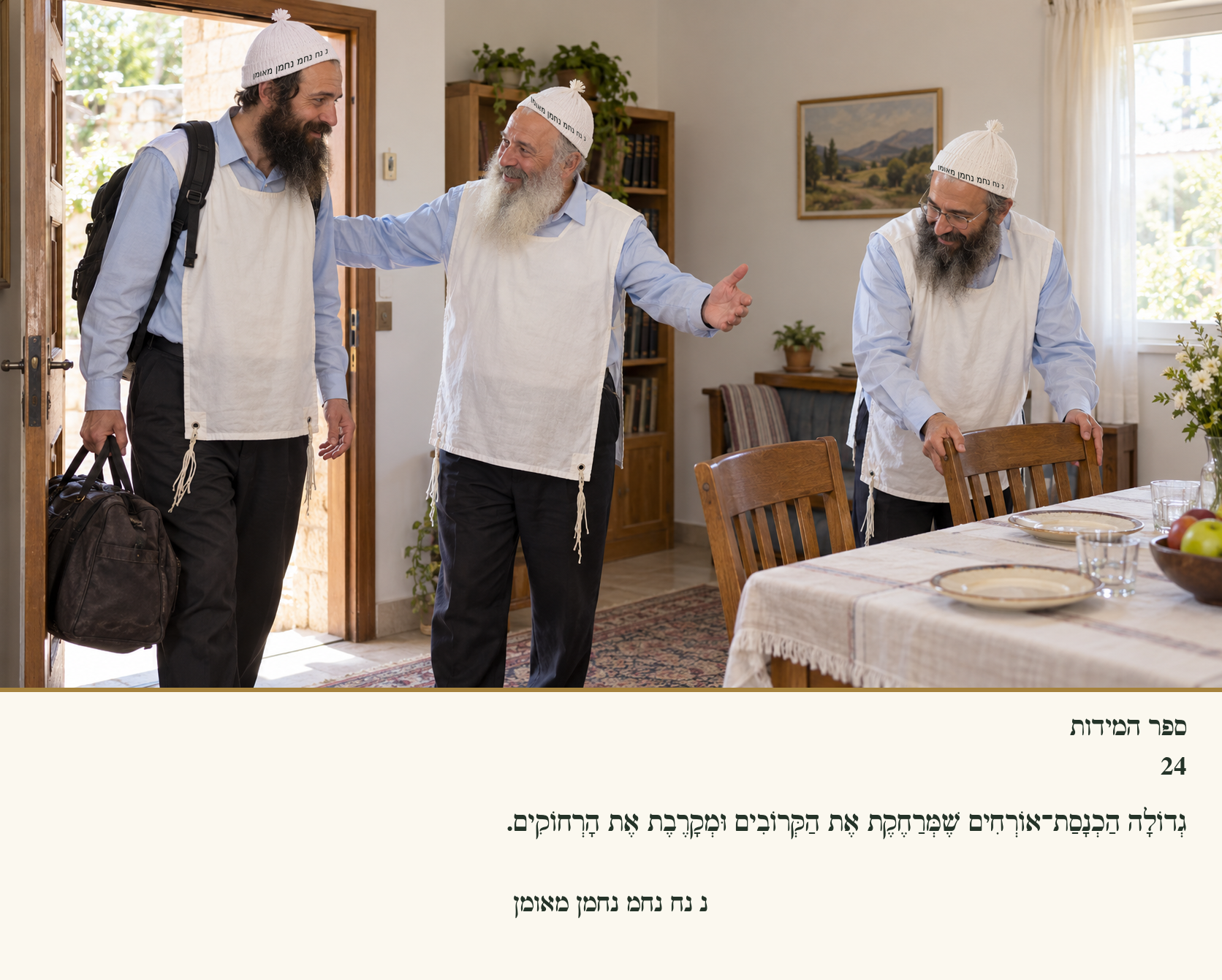 Sefer Hamidos Charity teaching 24 hebrew picture
