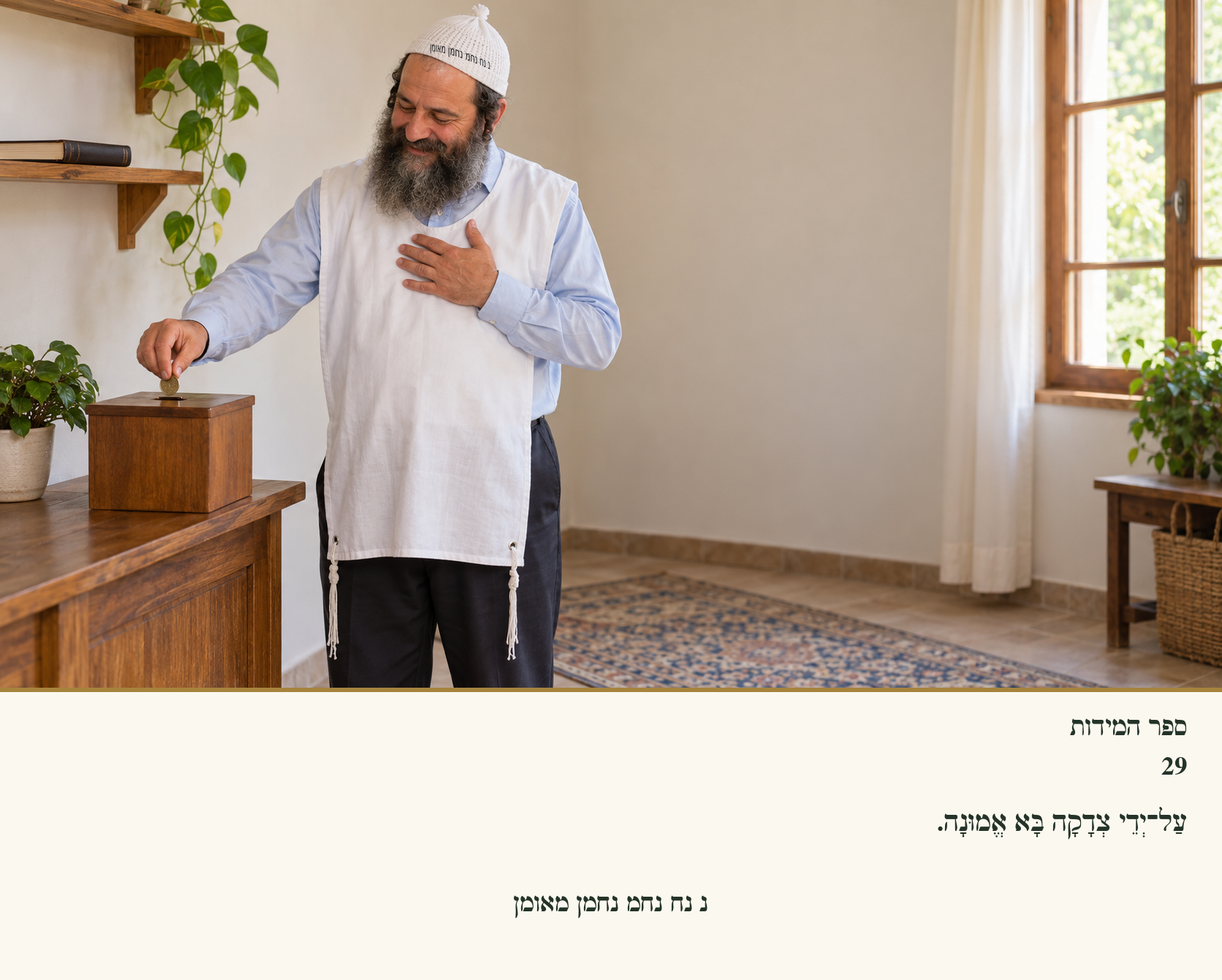 Sefer Hamidos Charity teaching 29 hebrew picture
