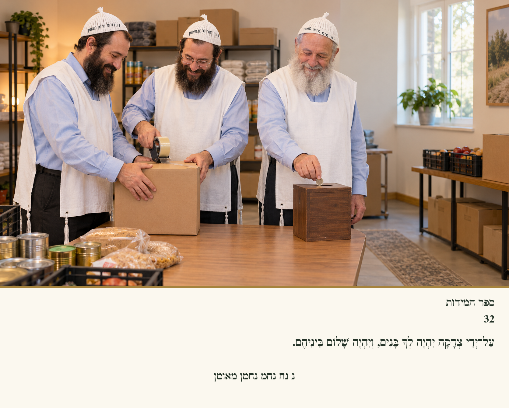 Sefer Hamidos Charity teaching 32 hebrew picture