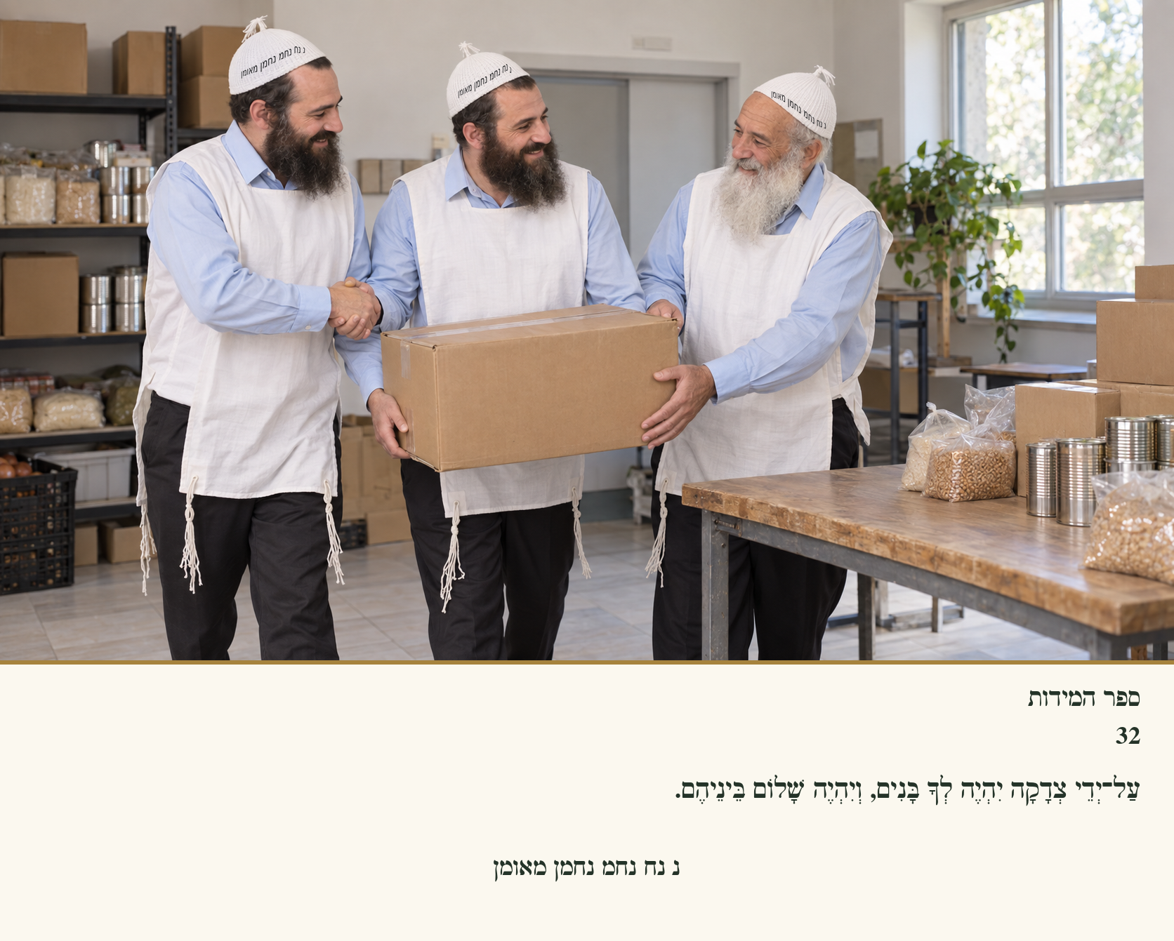Sefer Hamidos Charity teaching 32 hebrew picture