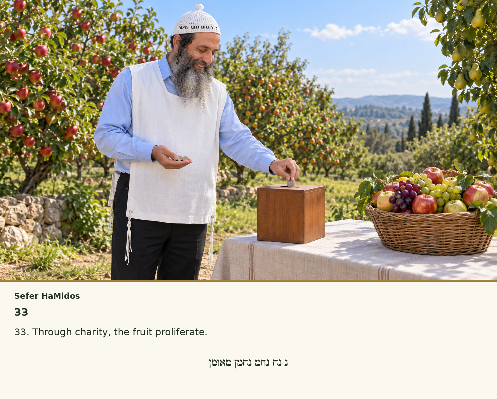 Sefer Hamidos Charity teaching 33 english picture