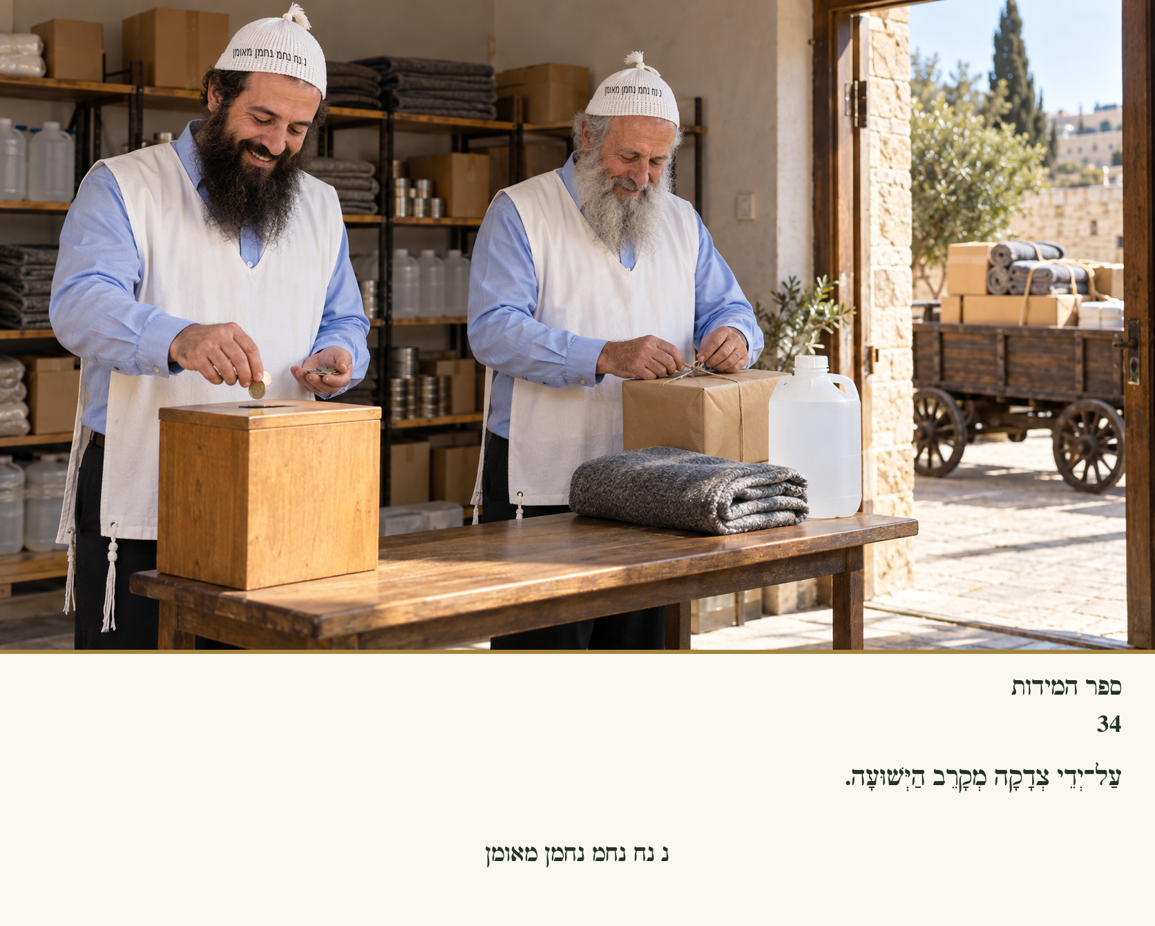 Sefer Hamidos Charity teaching 34 hebrew picture