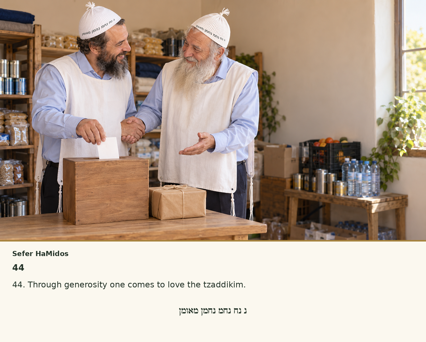 Sefer Hamidos Charity teaching 44 english picture