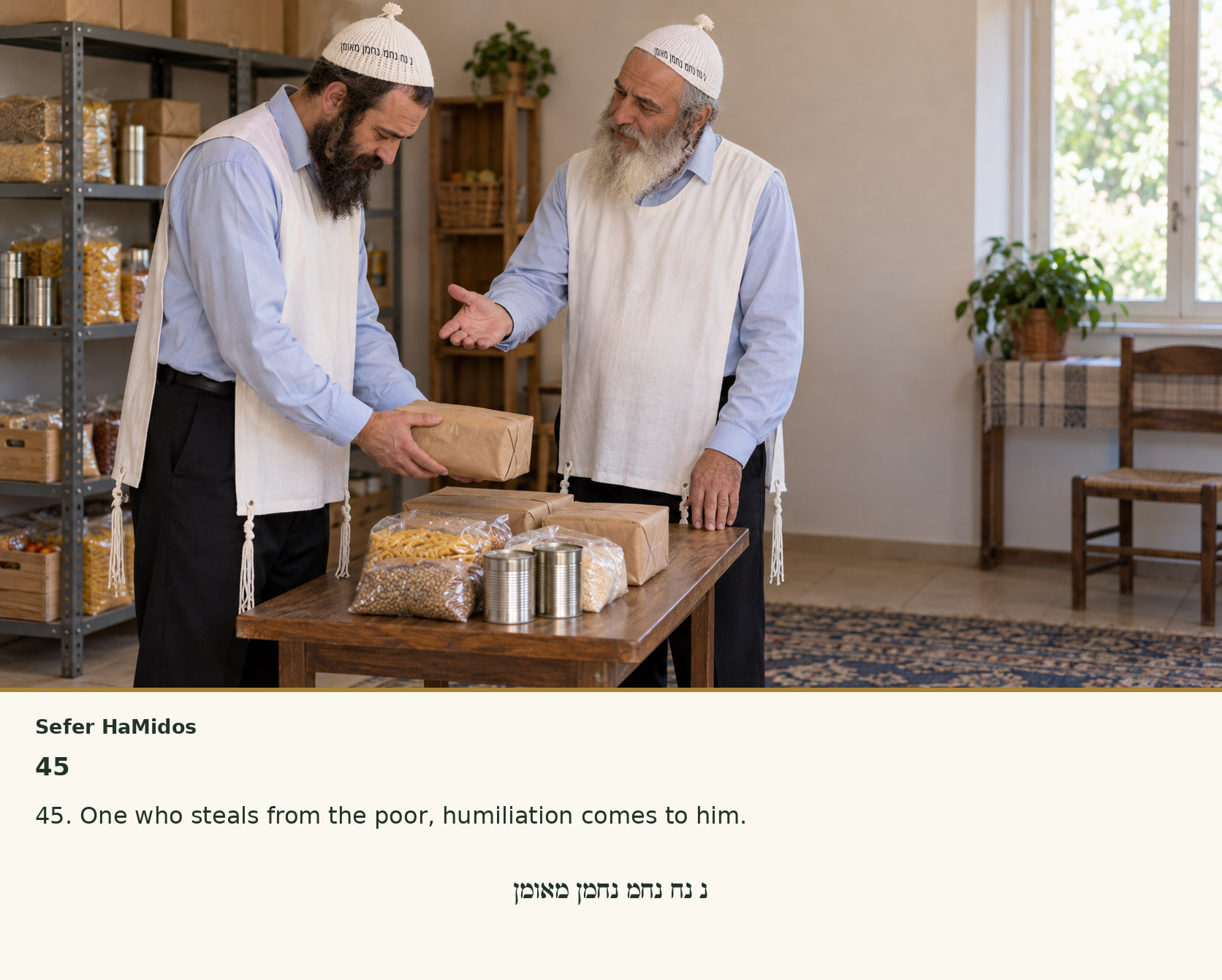 Sefer Hamidos Charity teaching 45 english picture