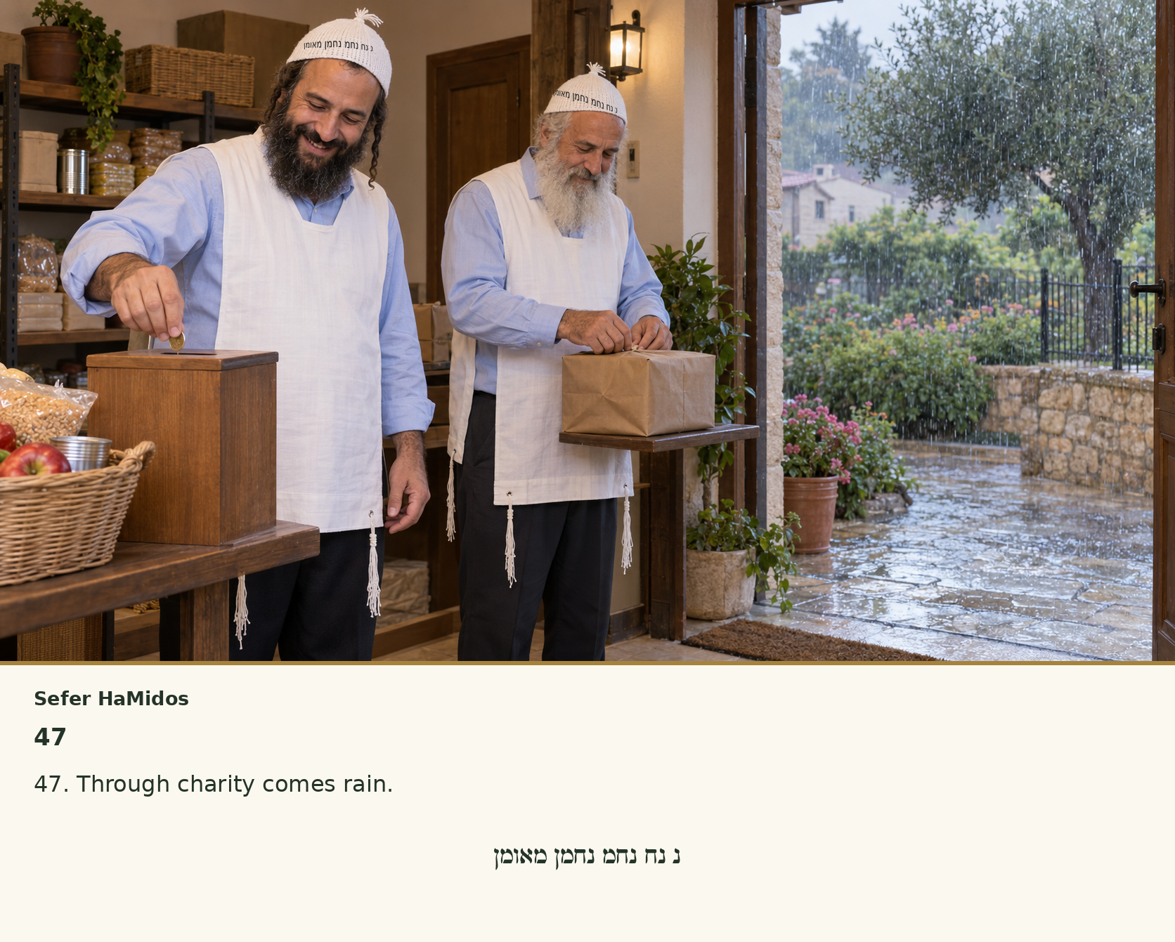 Sefer Hamidos Charity teaching 47 english picture