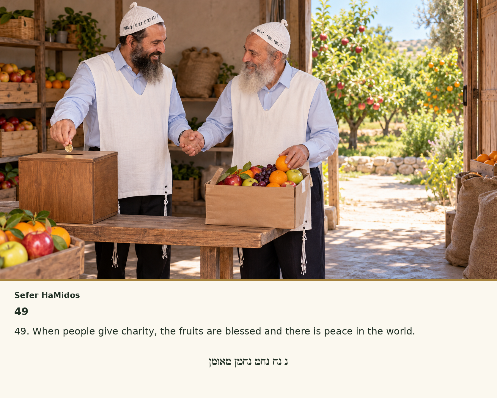 Sefer Hamidos Charity teaching 49 english picture