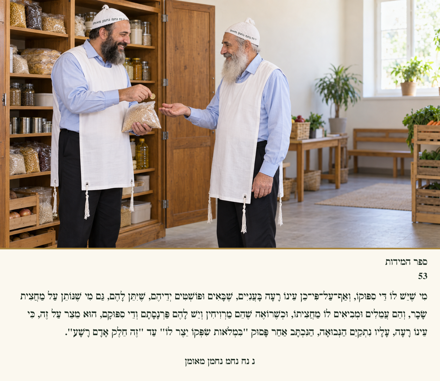 Sefer Hamidos Charity teaching 53 hebrew picture