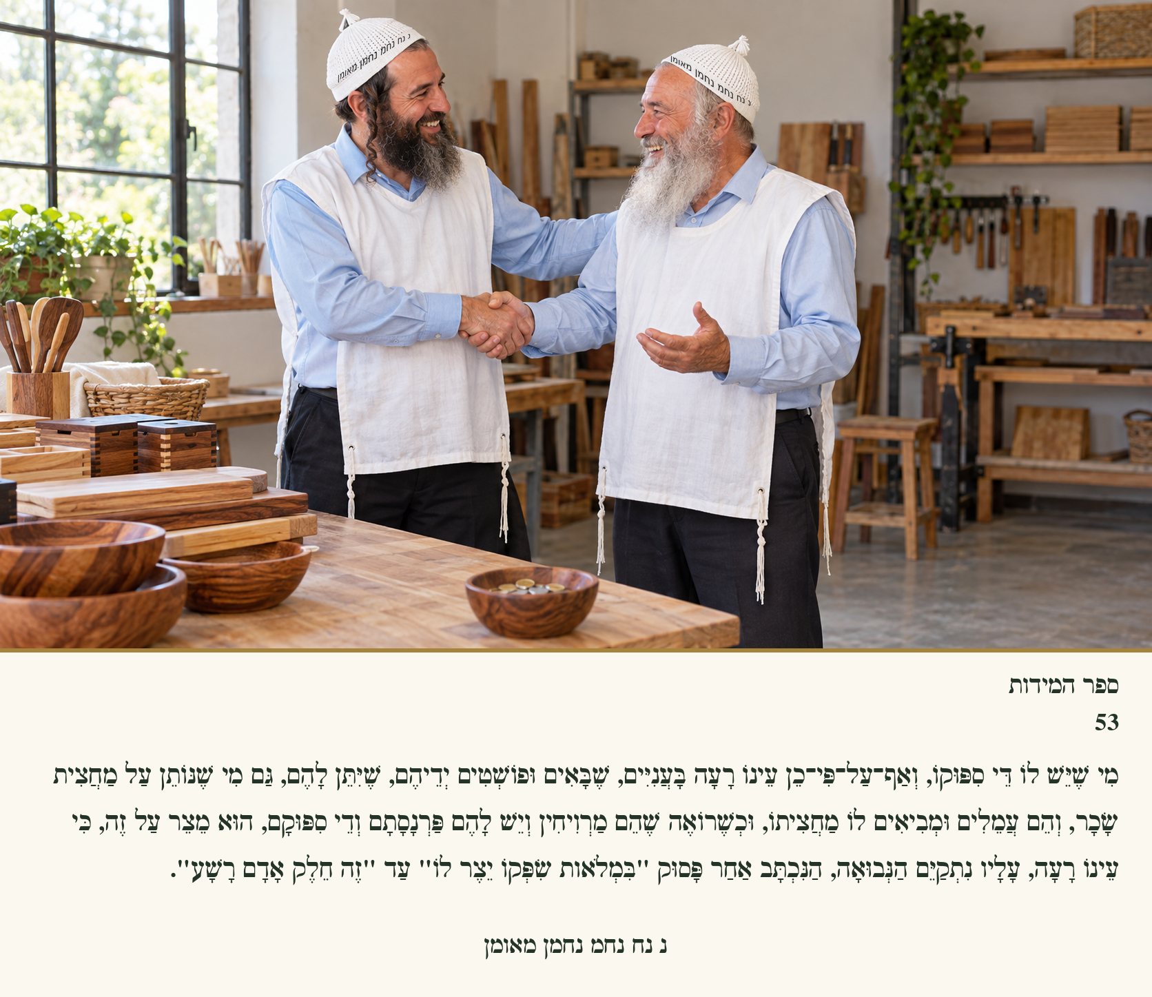 Sefer Hamidos Charity teaching 53 hebrew picture