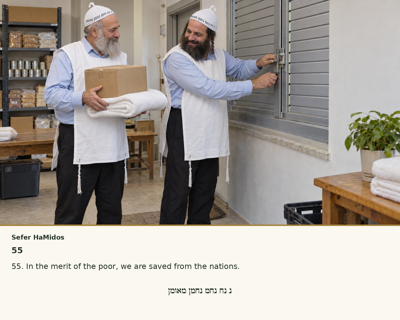 Sefer Hamidos Charity teaching 55 english picture