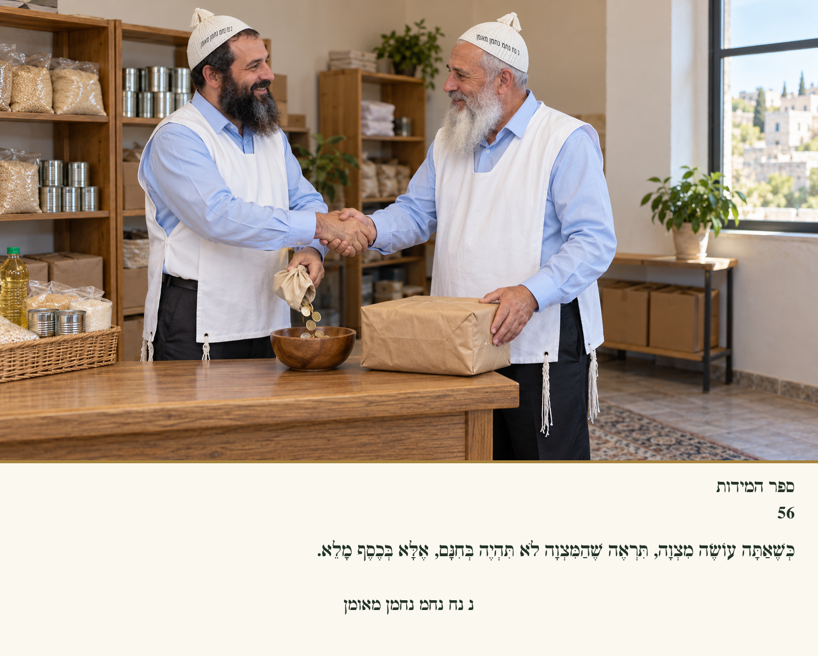 Sefer Hamidos Charity teaching 56 hebrew picture