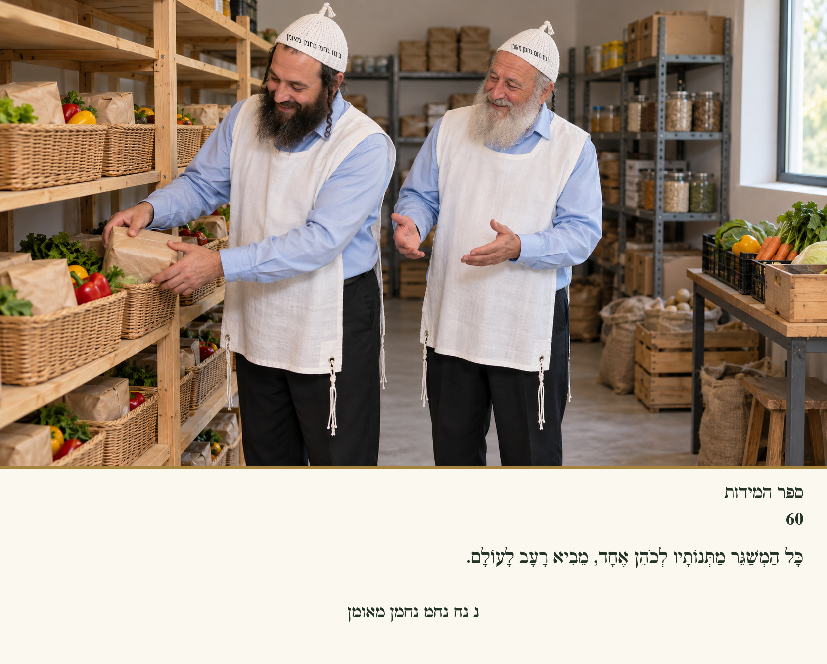 Sefer Hamidos Charity teaching 60 hebrew picture