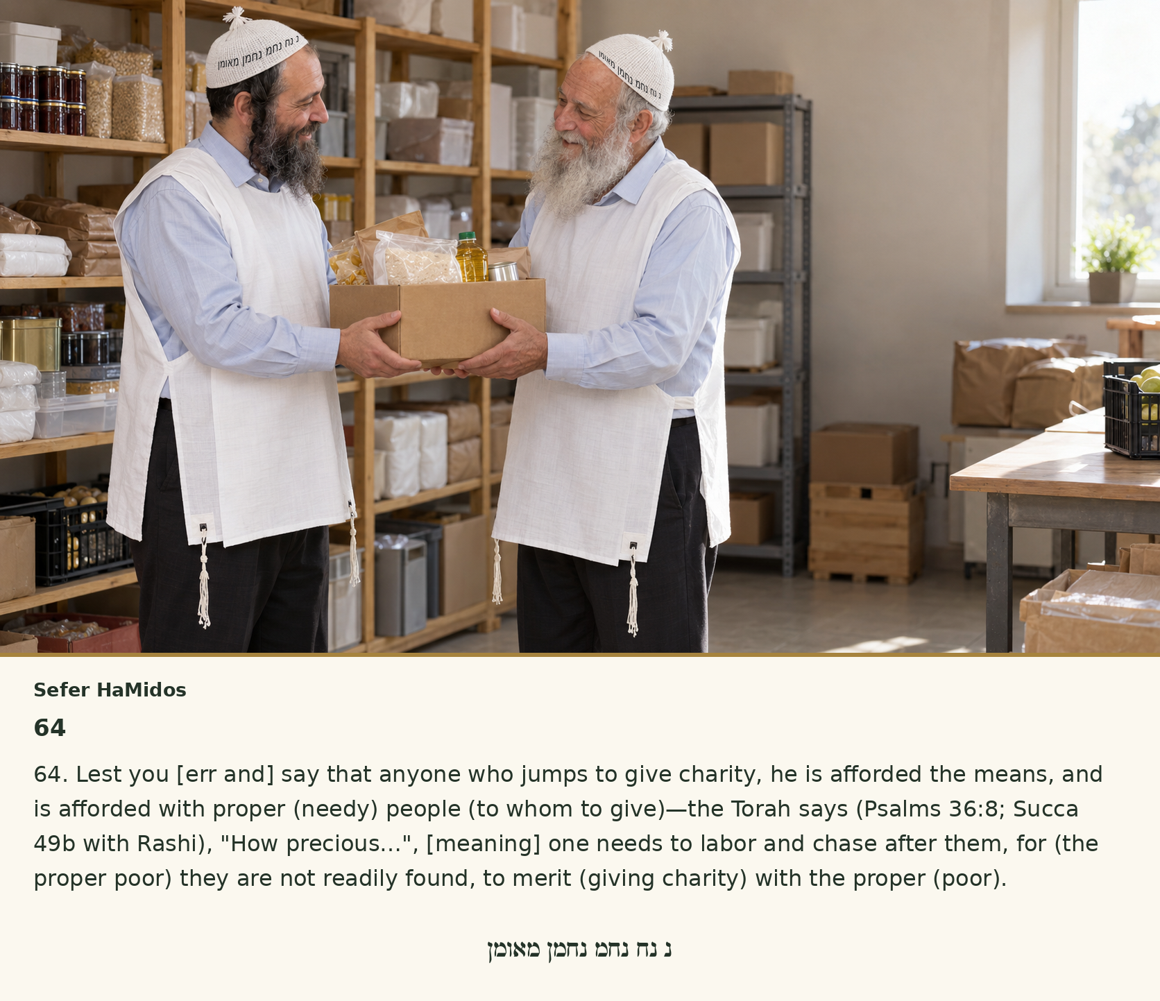 Sefer Hamidos Charity teaching 64 english picture