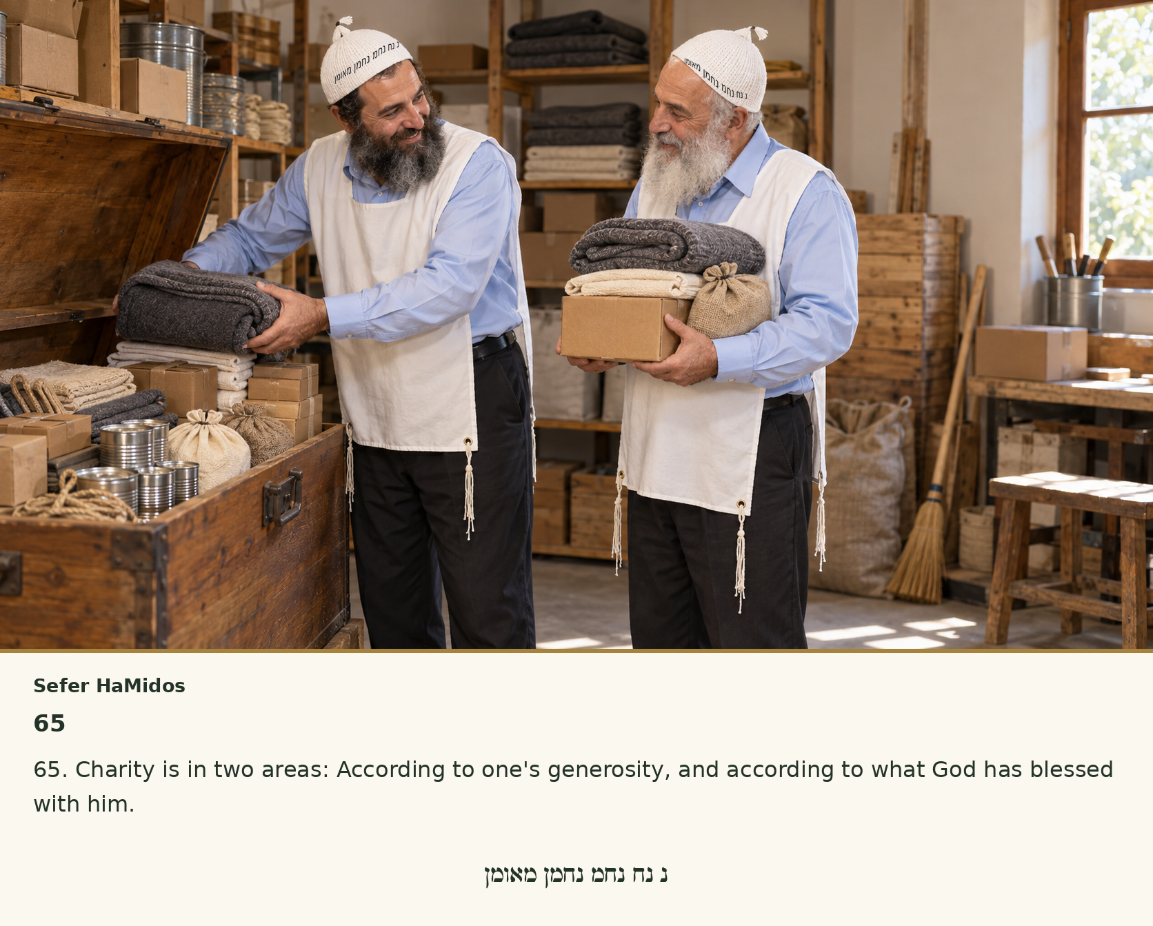 Sefer Hamidos Charity teaching 65 english picture