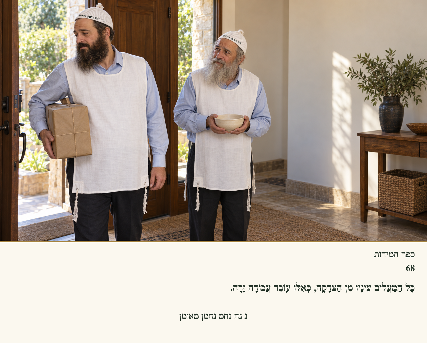 Sefer Hamidos Charity teaching 68 hebrew picture