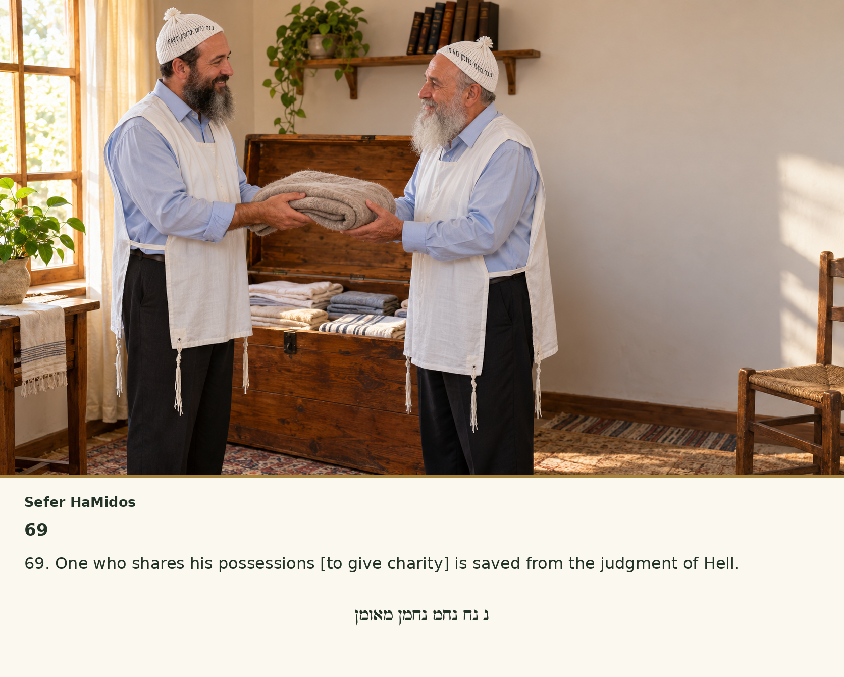 Sefer Hamidos Charity teaching 69 english picture
