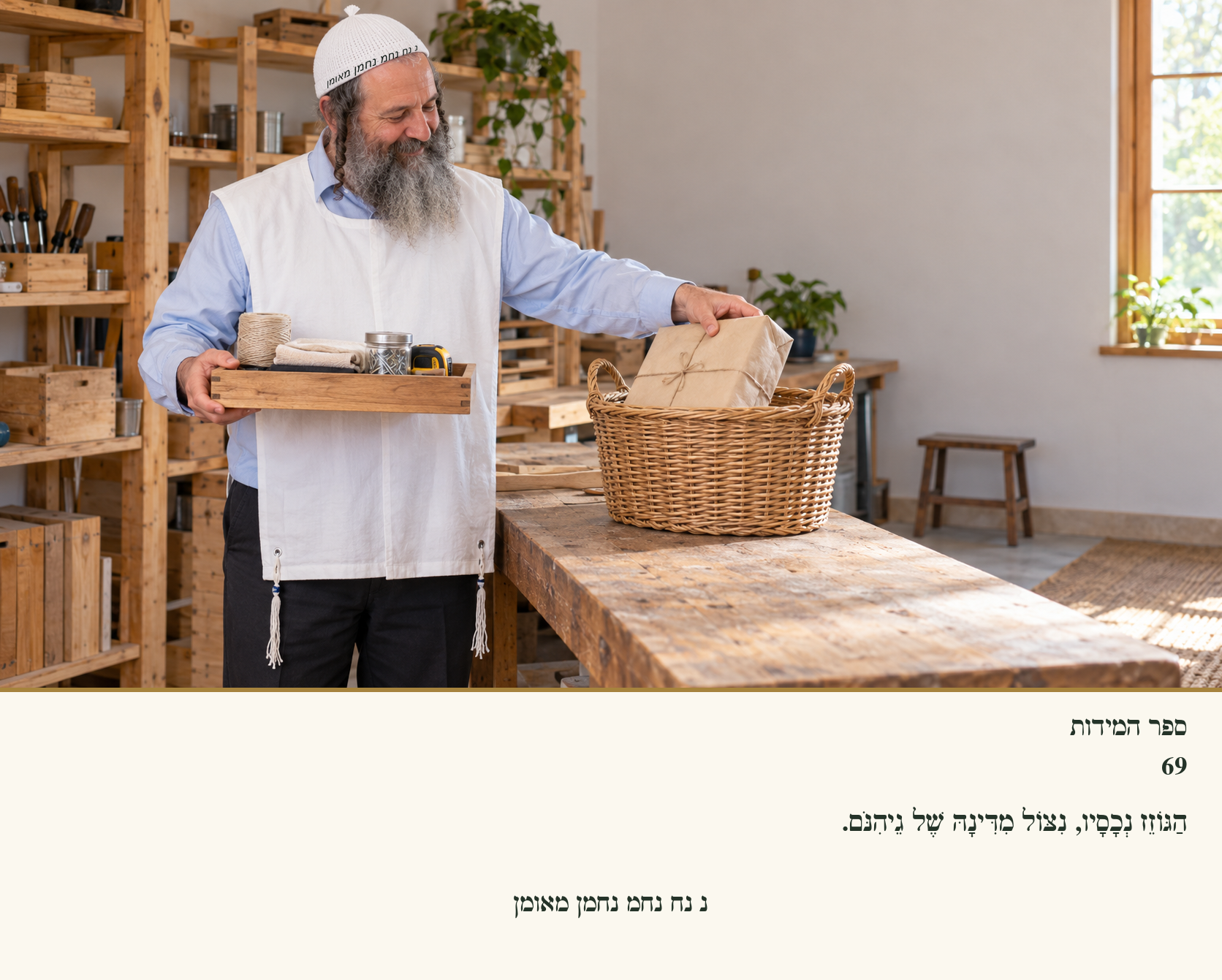 Sefer Hamidos Charity teaching 69 hebrew picture