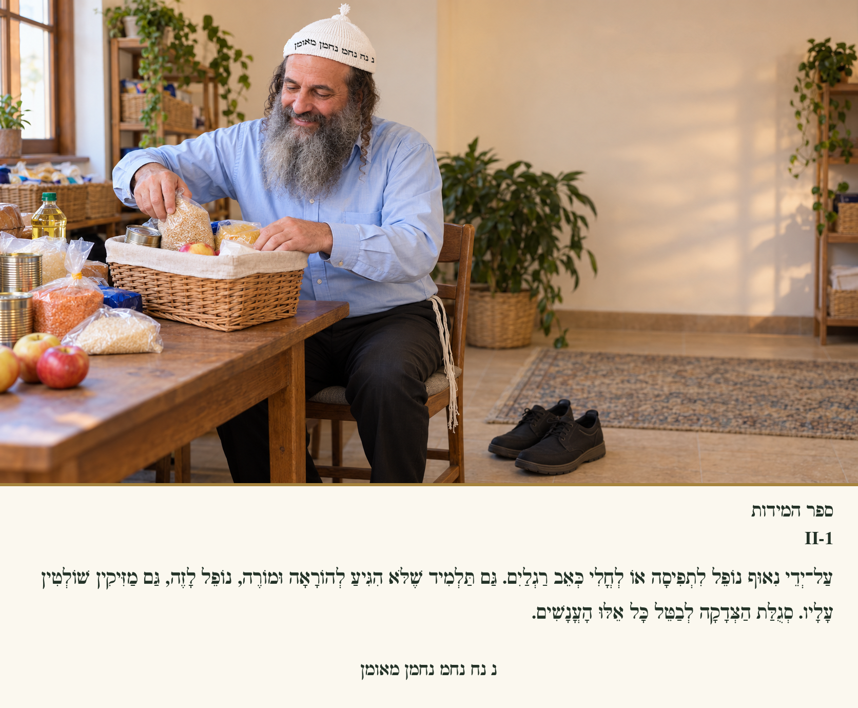 Sefer Hamidos Charity teaching 71 hebrew picture